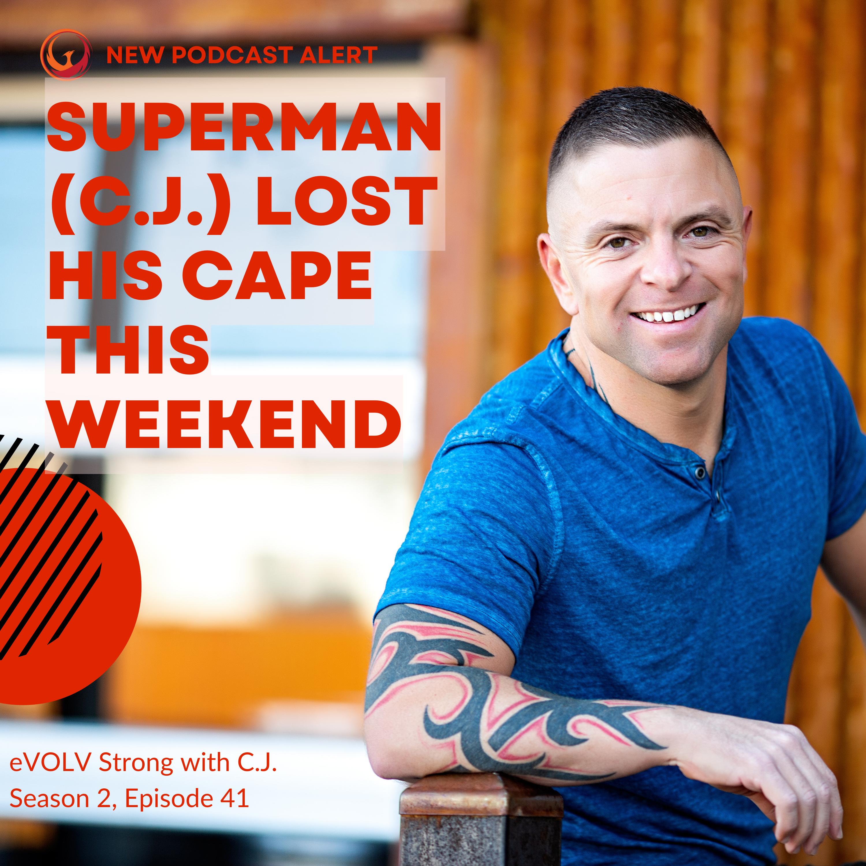 Superman (C.J.) lost his cape this weekend!  