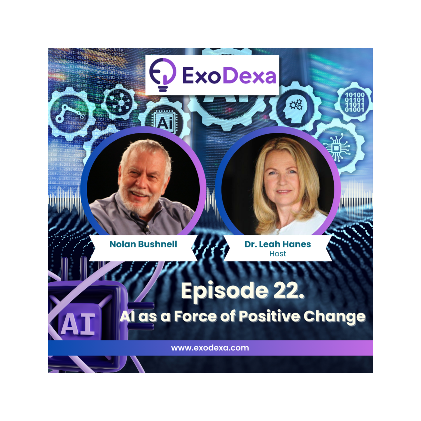 ExoDexa Podcast- Featuring Nolan Bushnell and Dr. Leah Hanes