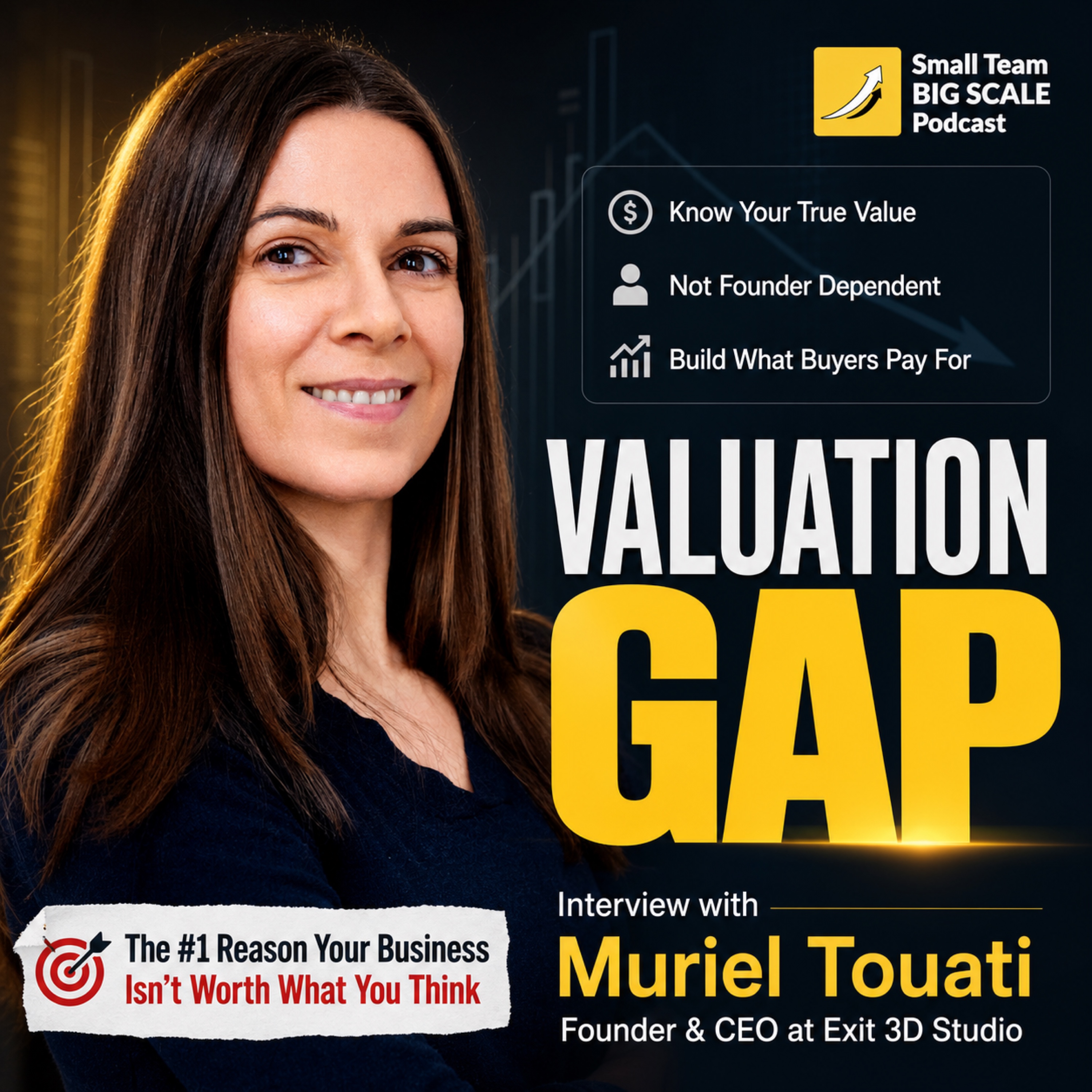 The Valuation Gap: How Founder-Dependent Businesses Lose Value: Interview with Muriel Touati, Exit 3D Studio
