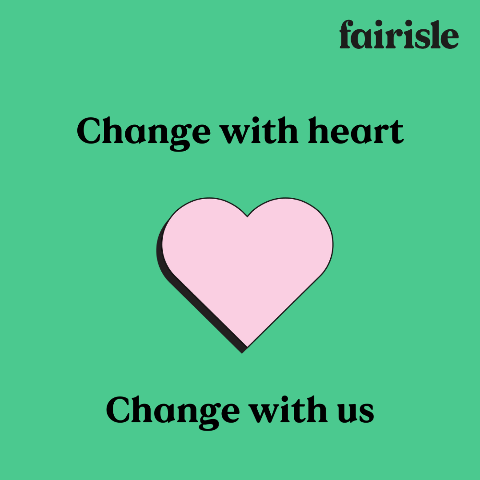 Fairisle Thoughts - Business change with heart cover art