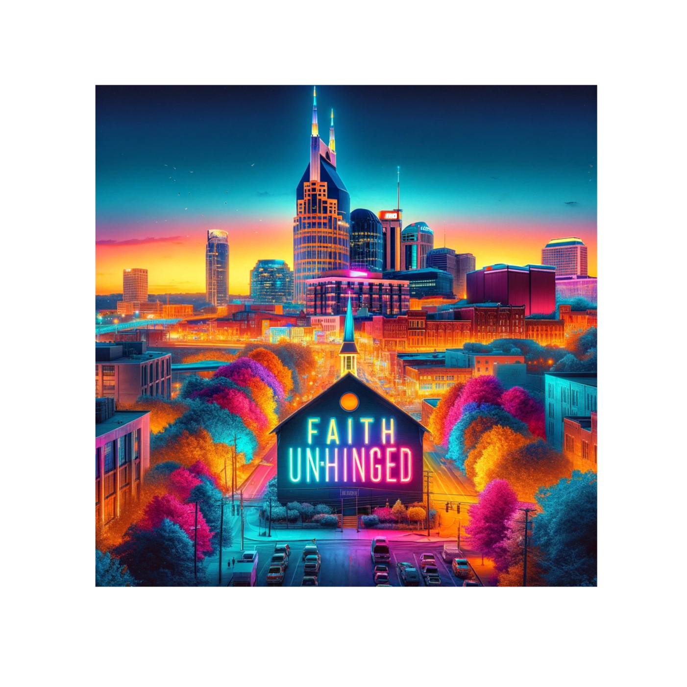 "Faith Un-Hinged: Empowering Christian Entrepreneurs" podcast artwork