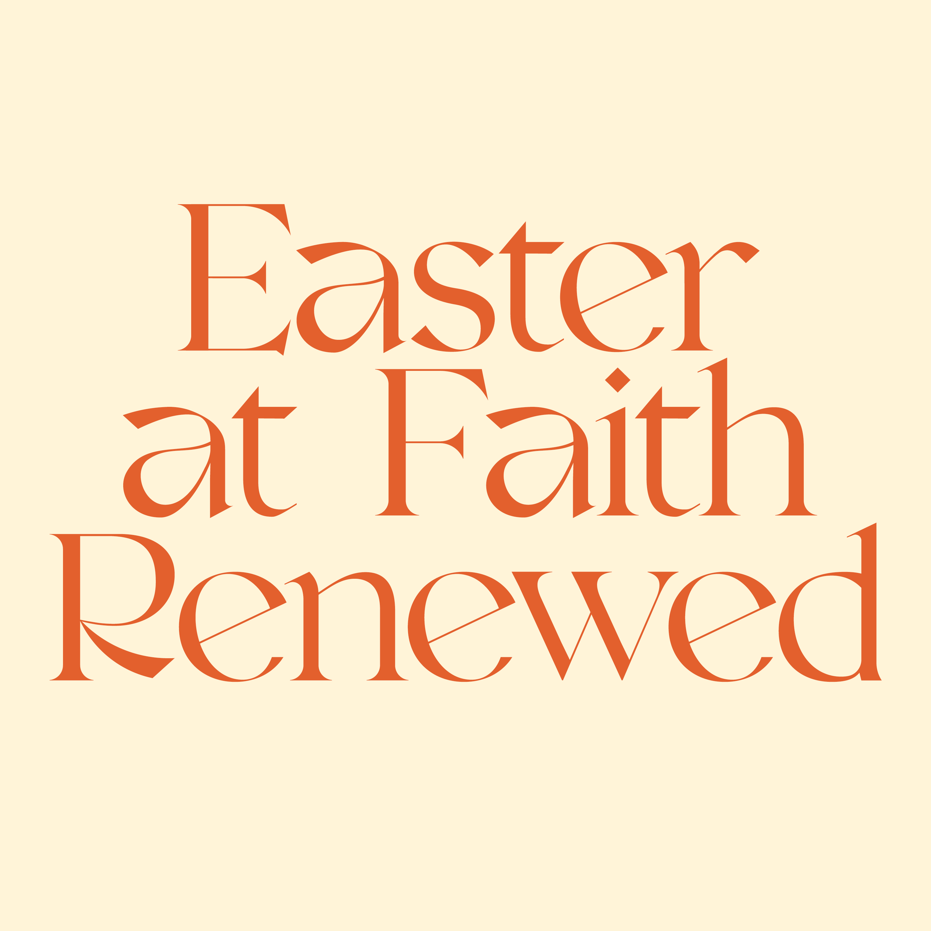 Easter at Faith Renewed episode artwork