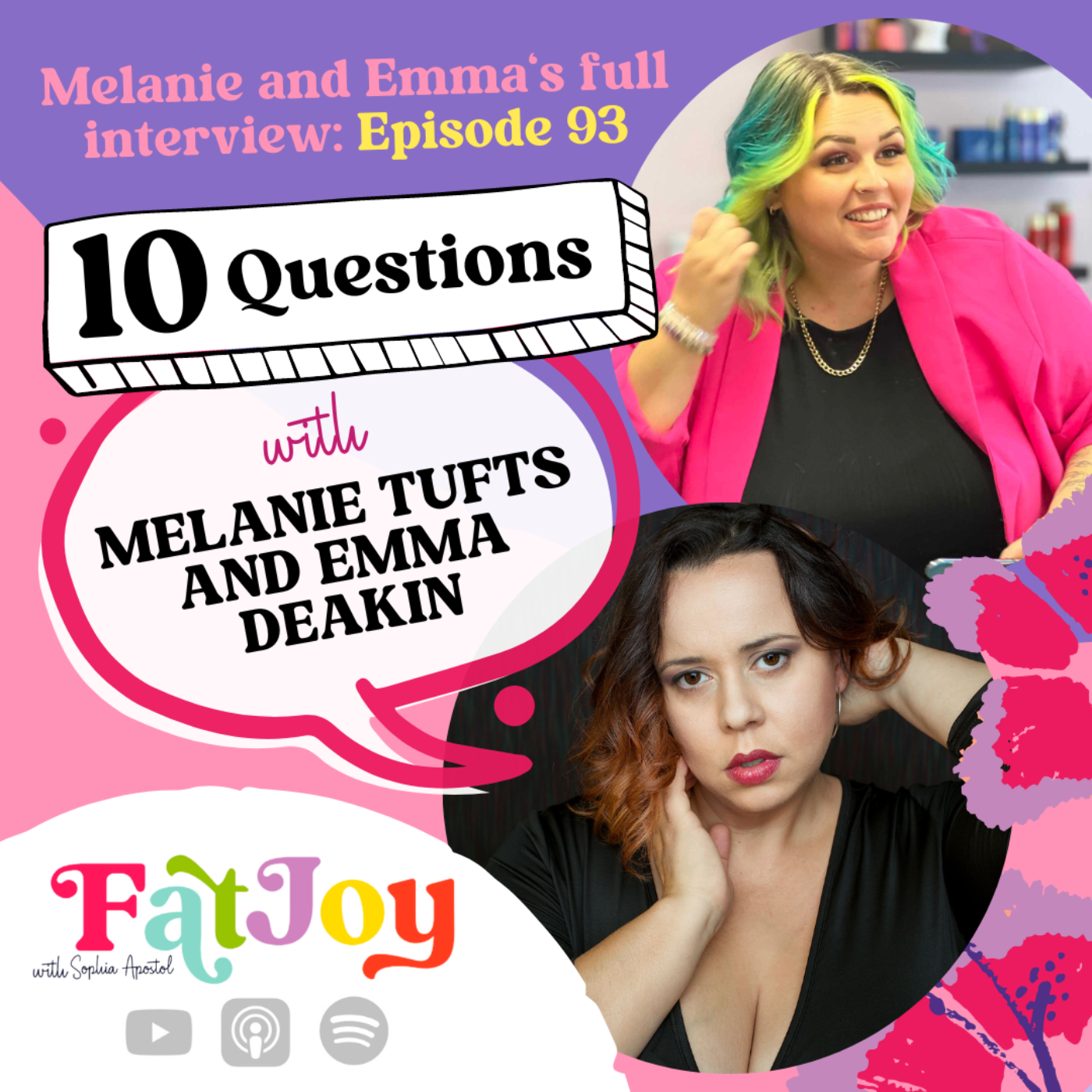 Some Extra Fat Joy: 10 Qs with Melanie Tufts and Emma Deakin