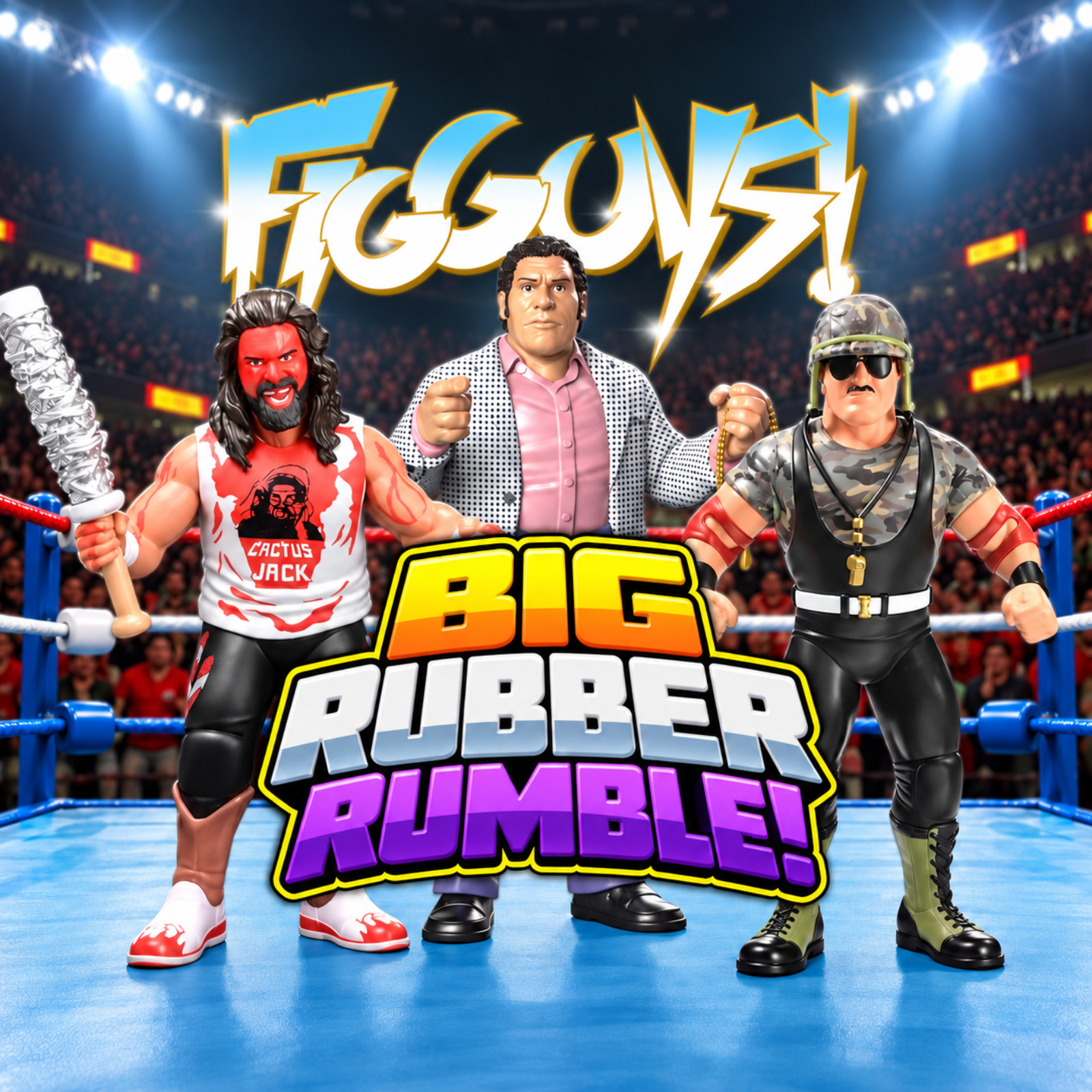 Big Rubber Rumble! BRGs, LJNs & Mick Foley Madness | The FigGuys #124