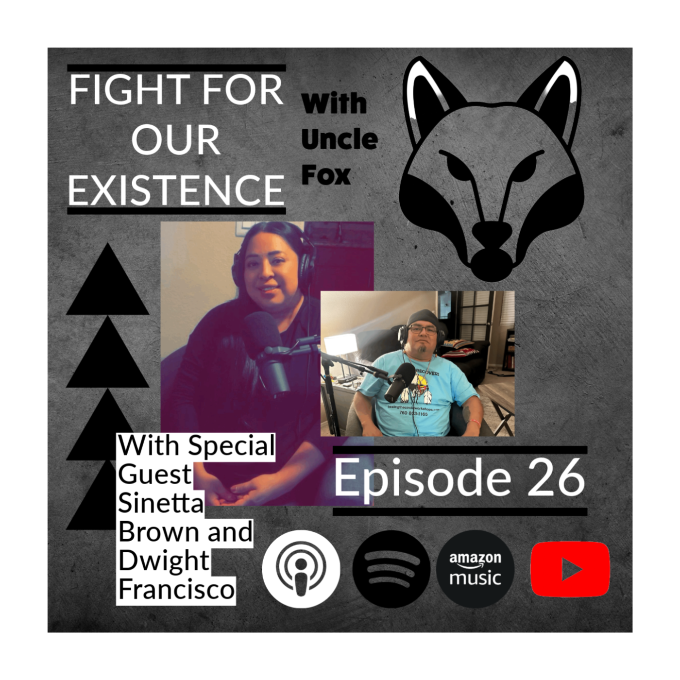 Wellbriety and Native Mental Health Discussion with Sinetta Brown And Dwight Francisco - Episode 26 episode artwork
