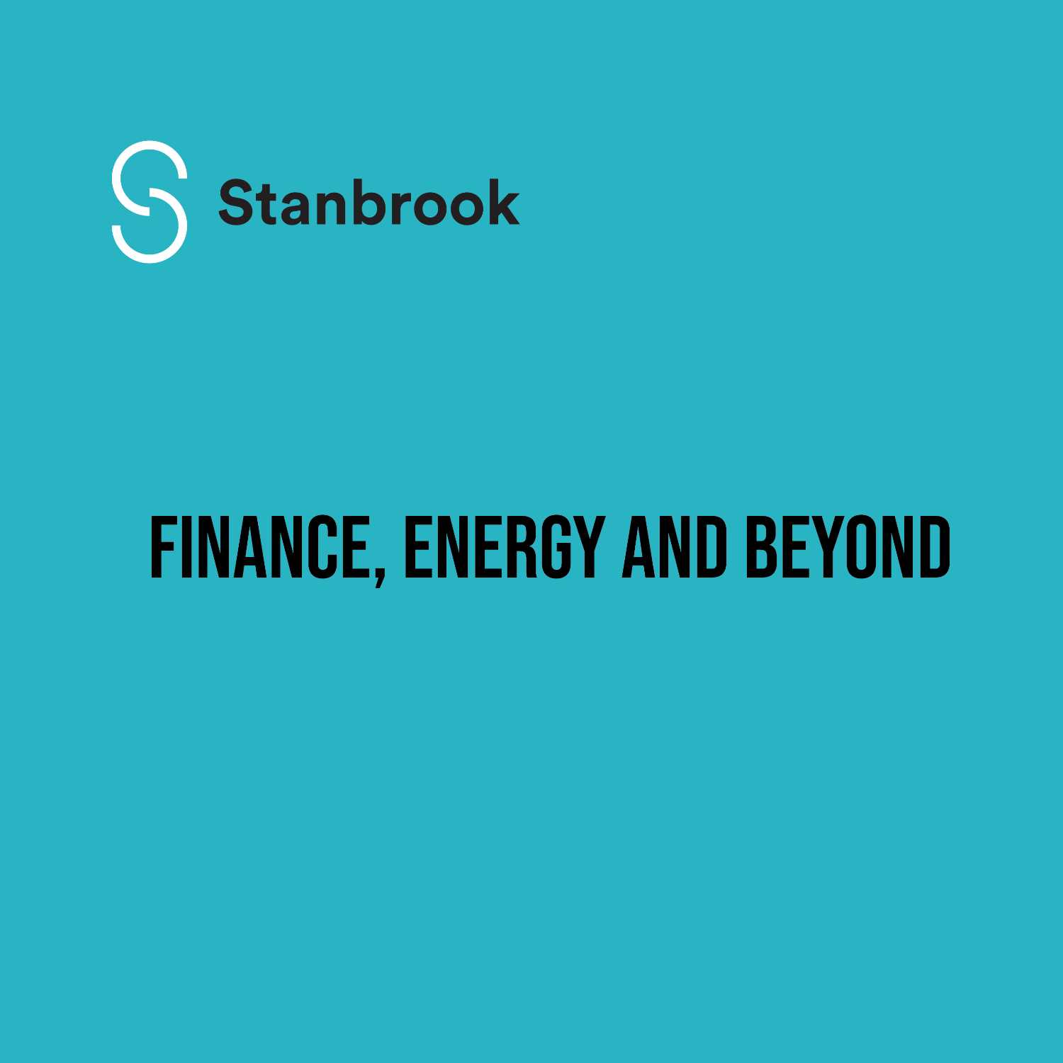 Finance, Energy and Beyond