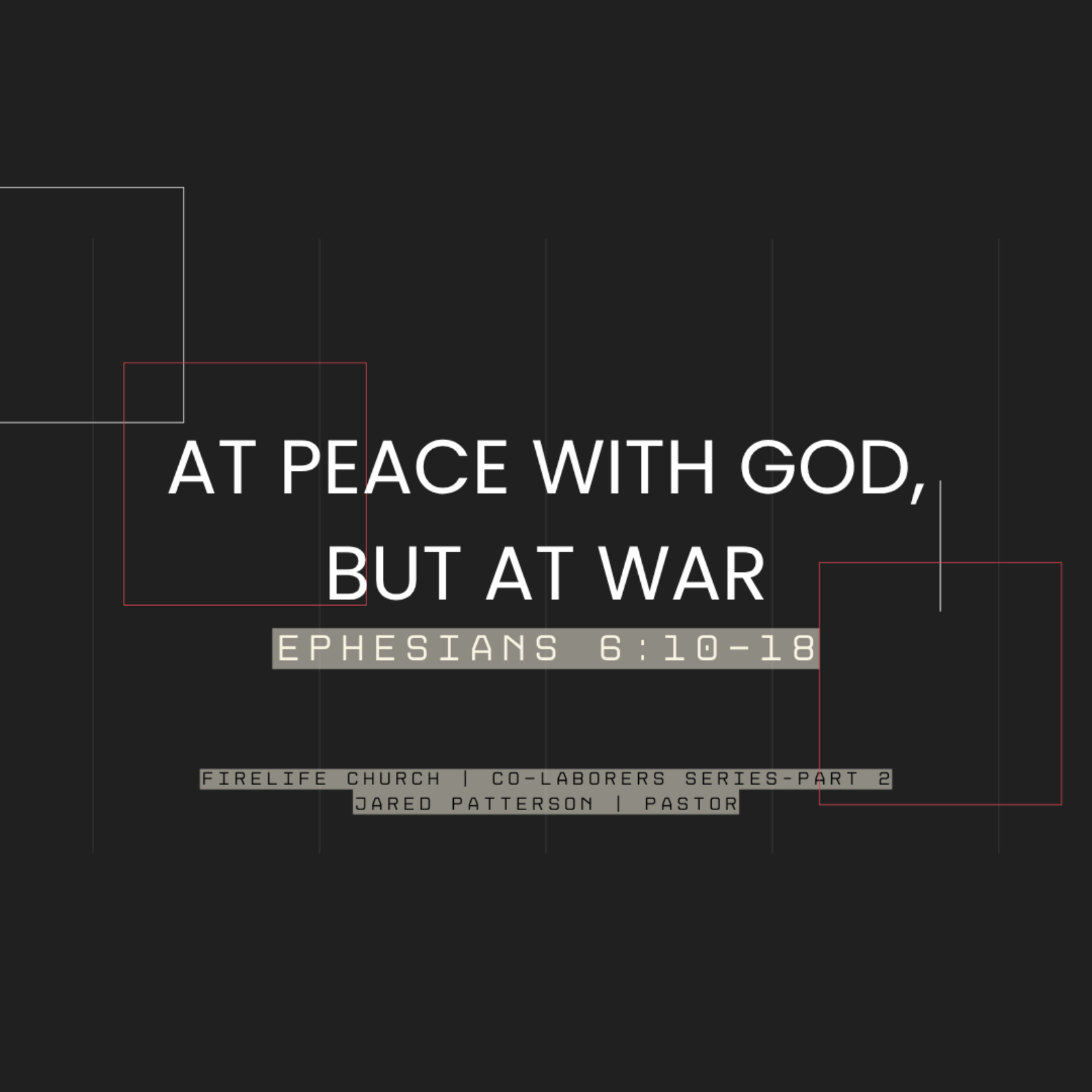 At Peace With God, But At War | 04-19-2026 | Jared Patterson episode artwork