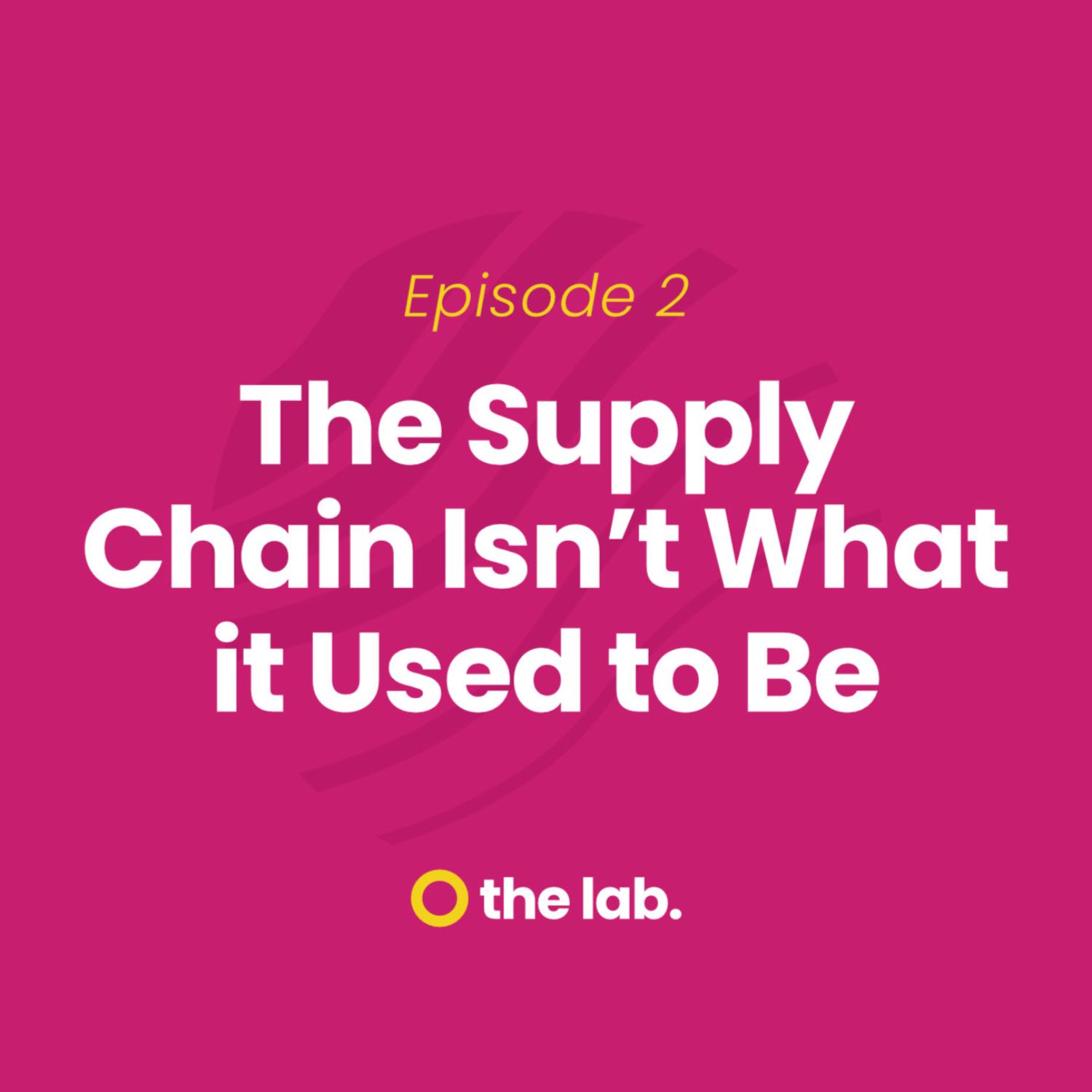 Ep 2: The Supply Chain Isn’t What it Used to Be