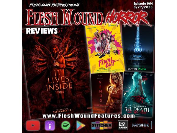 Flesh Wound HORROR - Episode 964: All New Reviews including IT LIVES INSIDE episode artwork