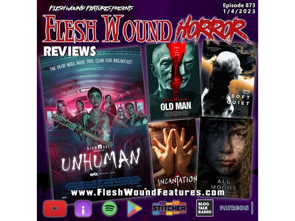 Flesh Wound HORROR - Episode 873: All New Reviews including UNHUMAN episode artwork