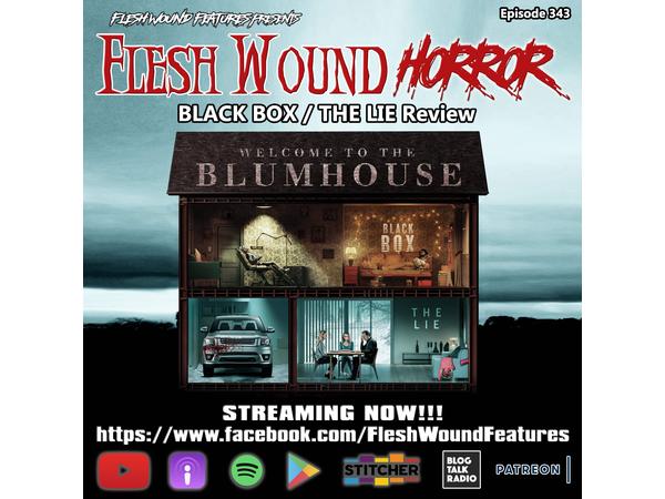 Flesh Wound Radio - Episode 343: Blumhouse BLACK BOX / THE LIE Review (10/6/20) episode artwork