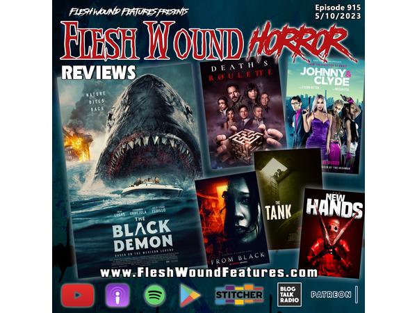 Flesh Wound HORROR - Episode 915: All New Reviews including BLACK DEMON episode artwork