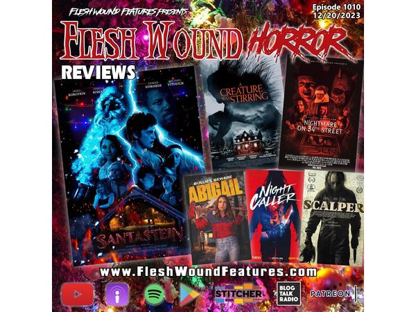 Flesh Wound HORROR - Episode 1010: All New Reviews including SANTASTEIN episode artwork