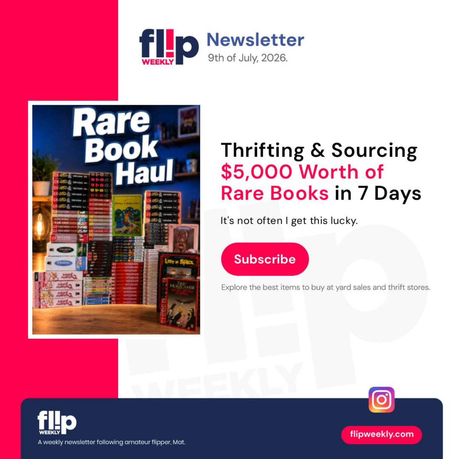 Thrifting & Sourcing $5,000 Worth of Rare Books in 7 Days episode artwork