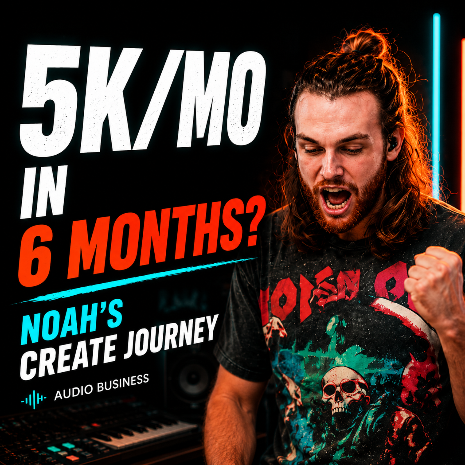  Can He Build a $5K/Month Audio Production Business in 6 Months? | Noah’s CREATE Journey episode artwork