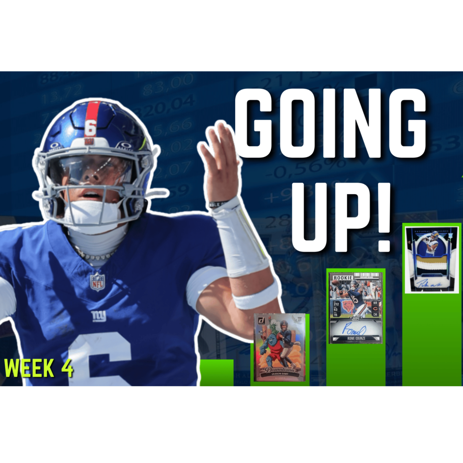 Top 10 Players GOING UP in Value - Football Cards - 2025 NFL Week 4 episode artwork