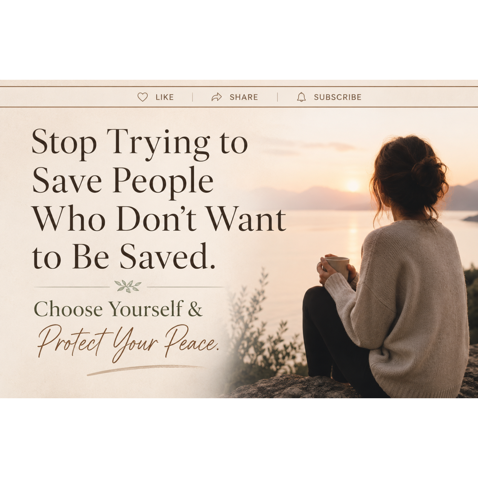 Stop Trying to Save People Who Don't Want to Be Saved