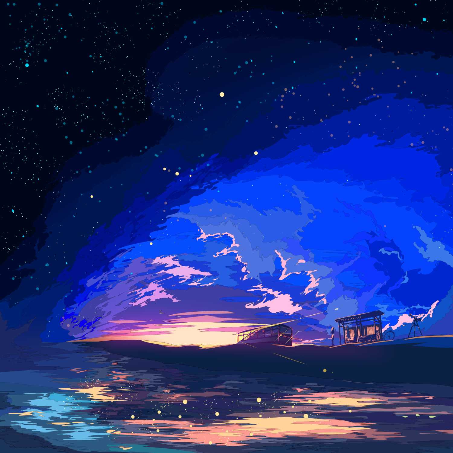 the fire