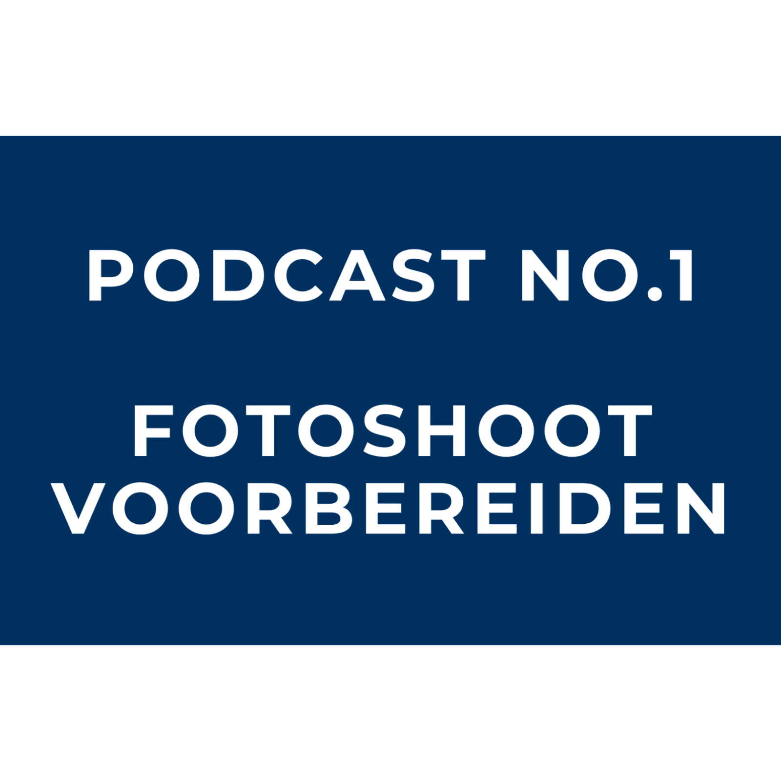 Fotoshoot voorbereiden