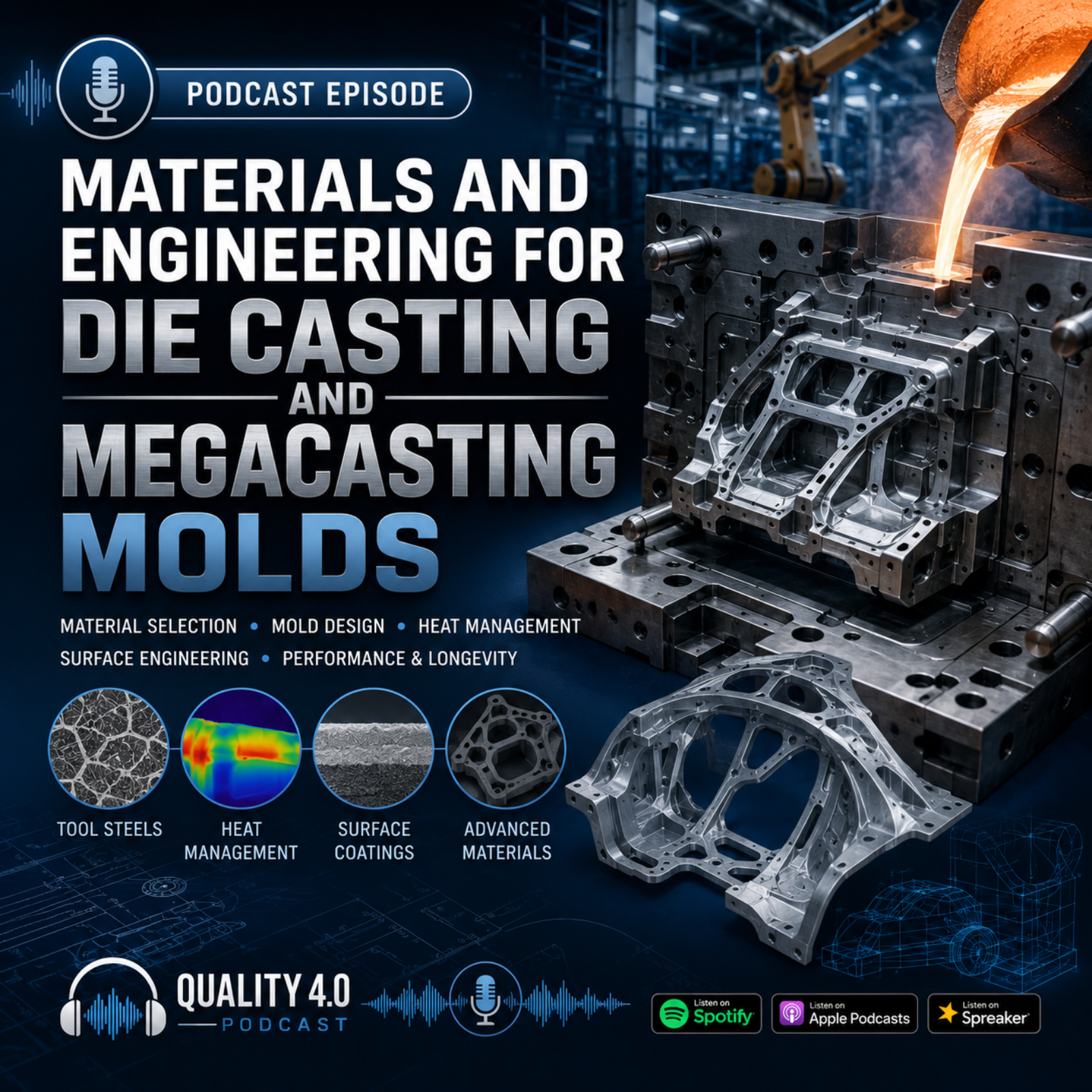 Materials and Engineering for Die Casting and Megacasting molds episode artwork