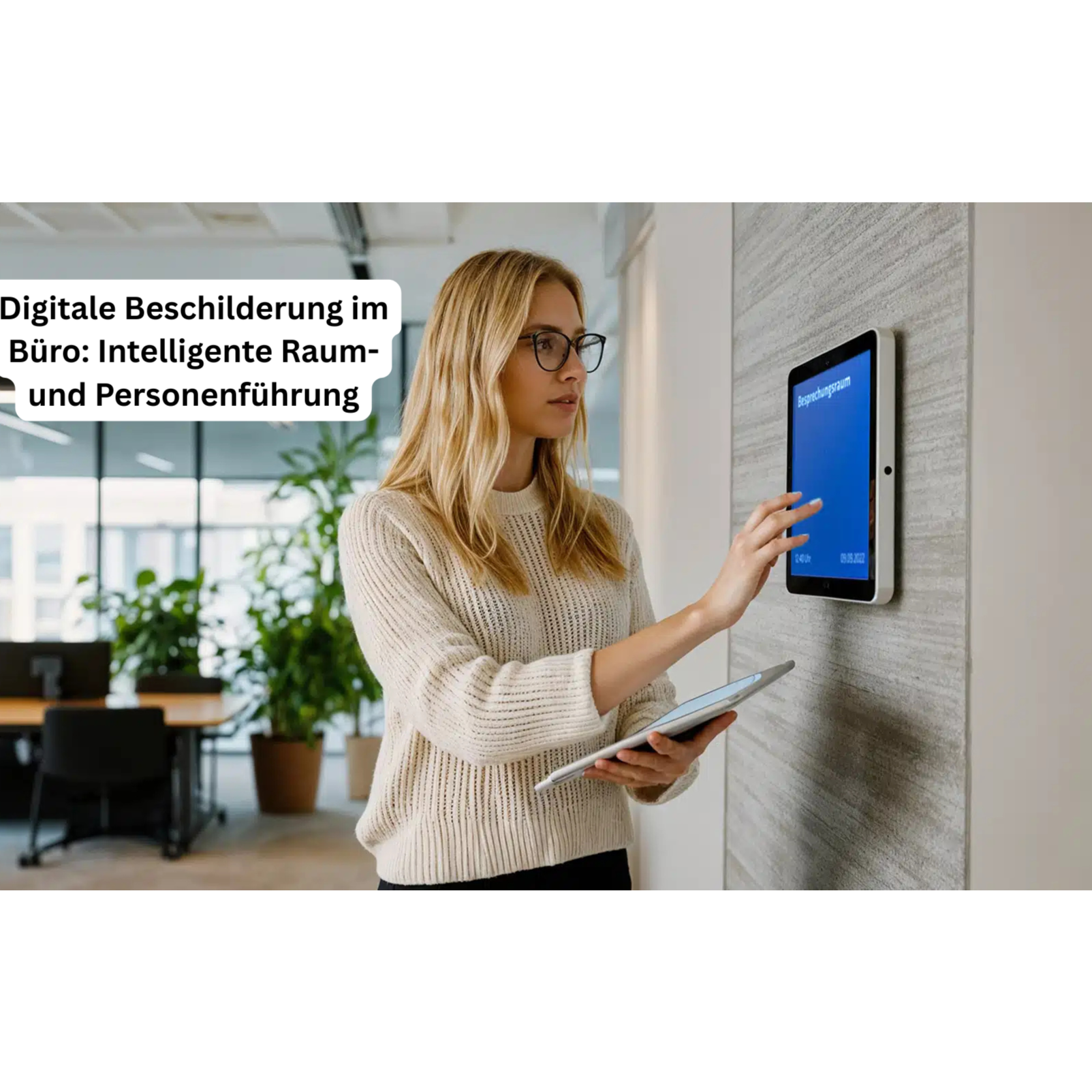 Digitale Beschilderung im Büro: Intelligente Raum- und Personenführung