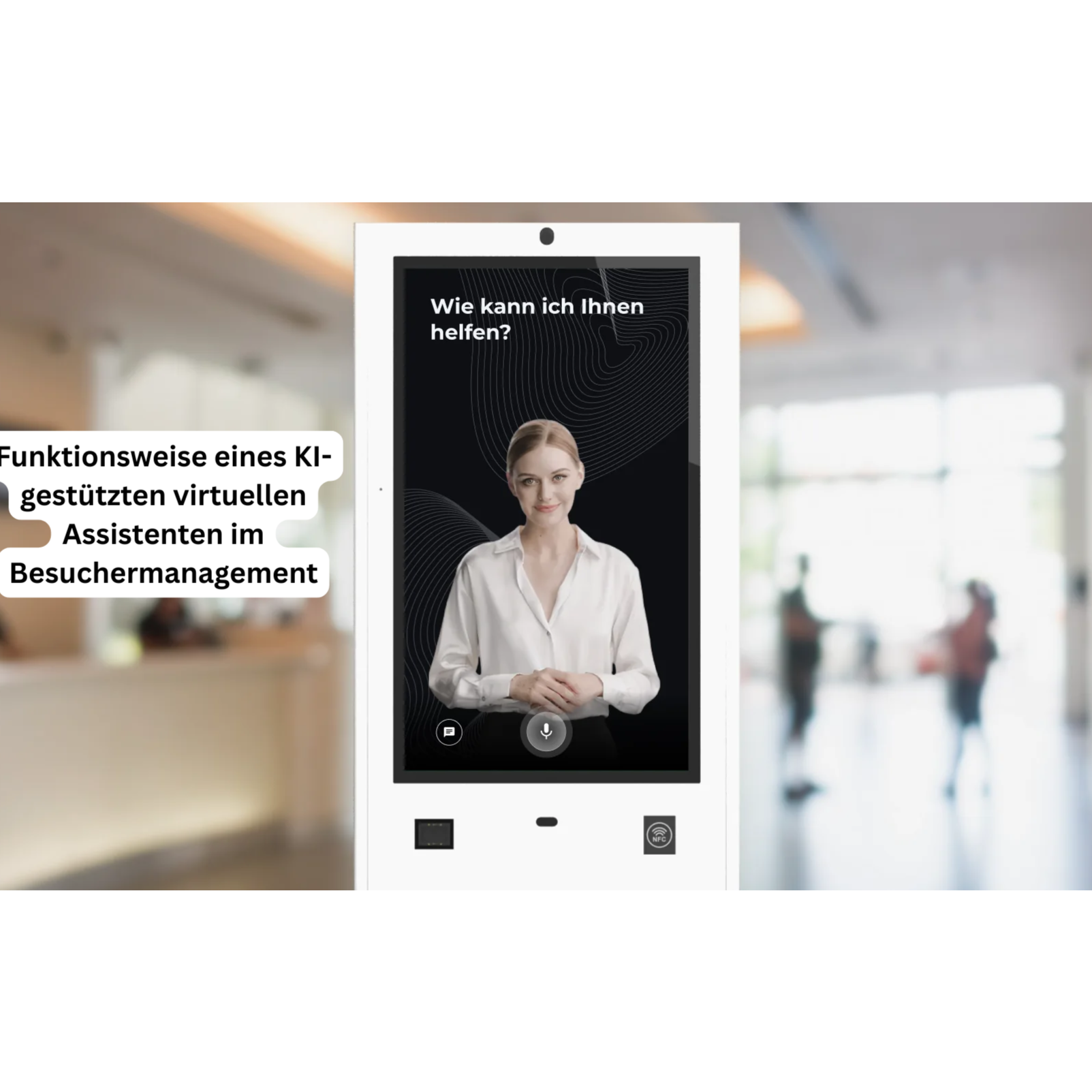 Funktionsweise eines KI-gestützten virtuellen Assistenten im Besuchermanagement