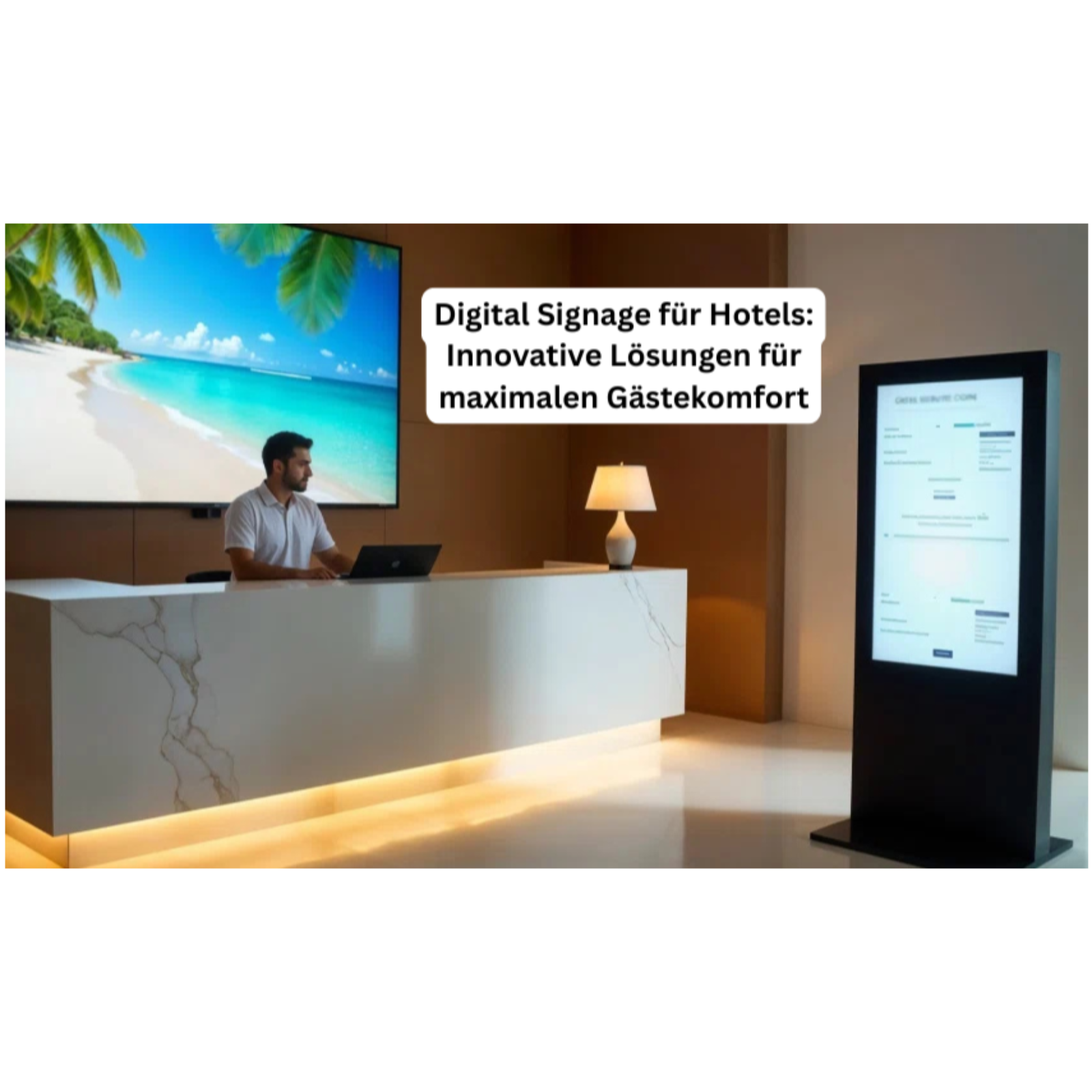Digital Signage für Hotels: Innovative Lösungen für maximalen Gästekomfort
