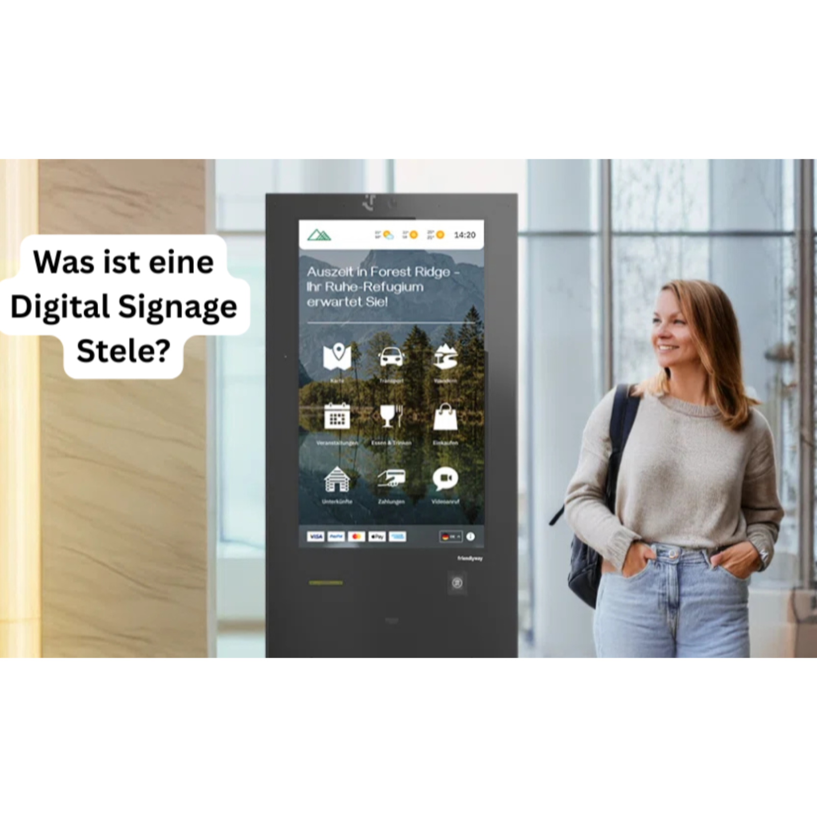 Was ist eine Digital Signage Stele?