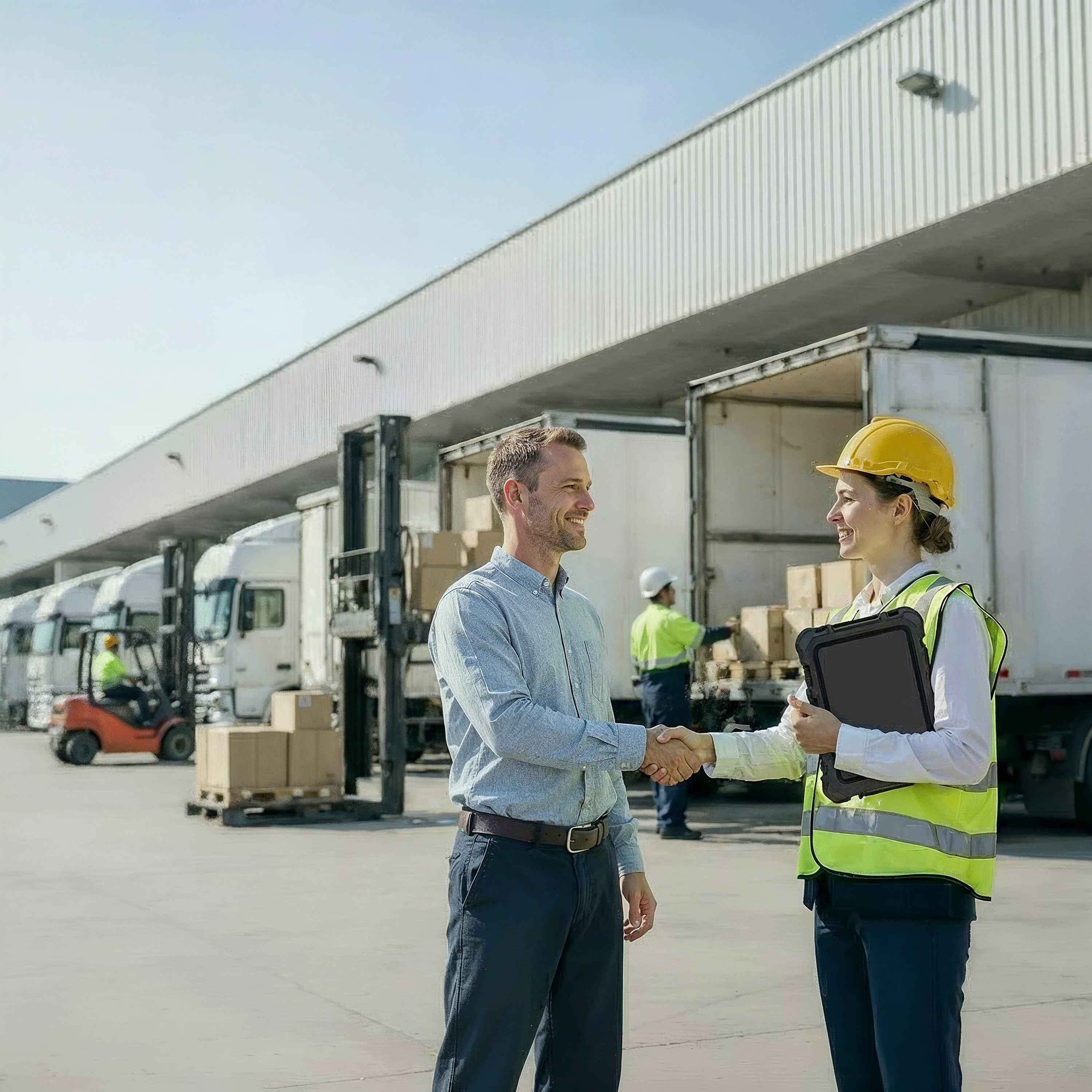 KI-Hoflogistik: Effiziente Steuerung von Fahrzeugbewegungen auf dem Firmengelände
