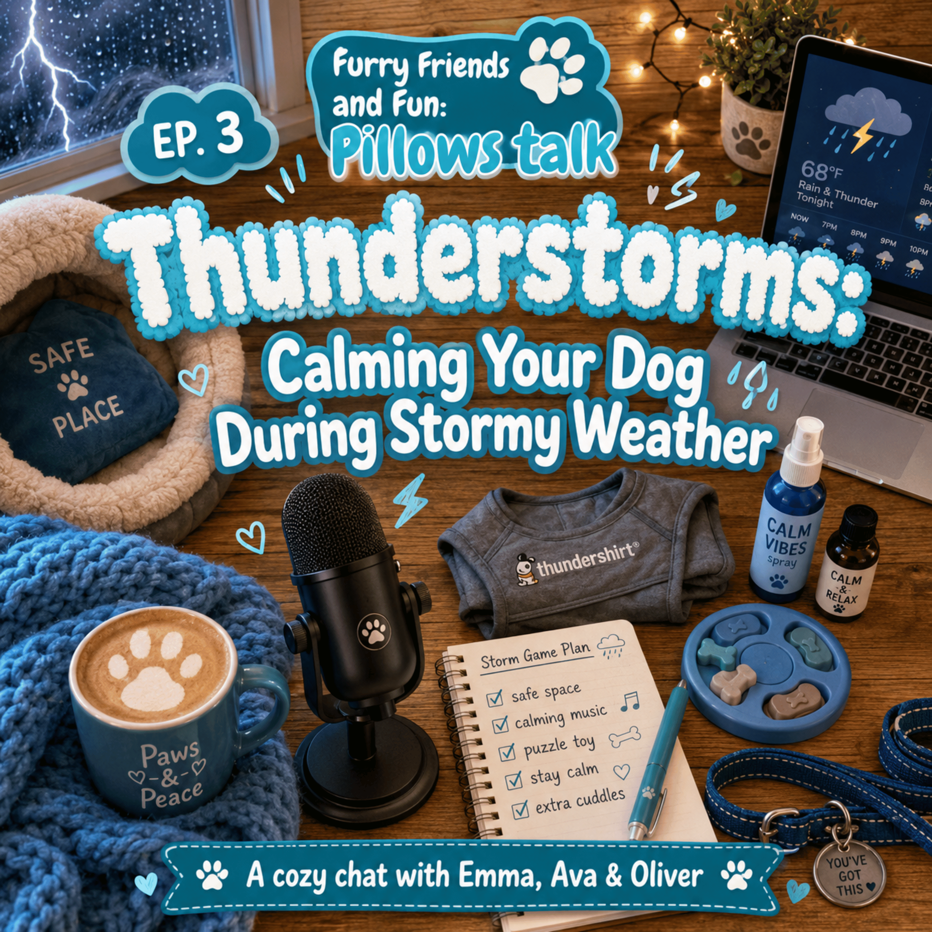 Thunderstorms: Calming Your Dog During Stormy Weather episode artwork