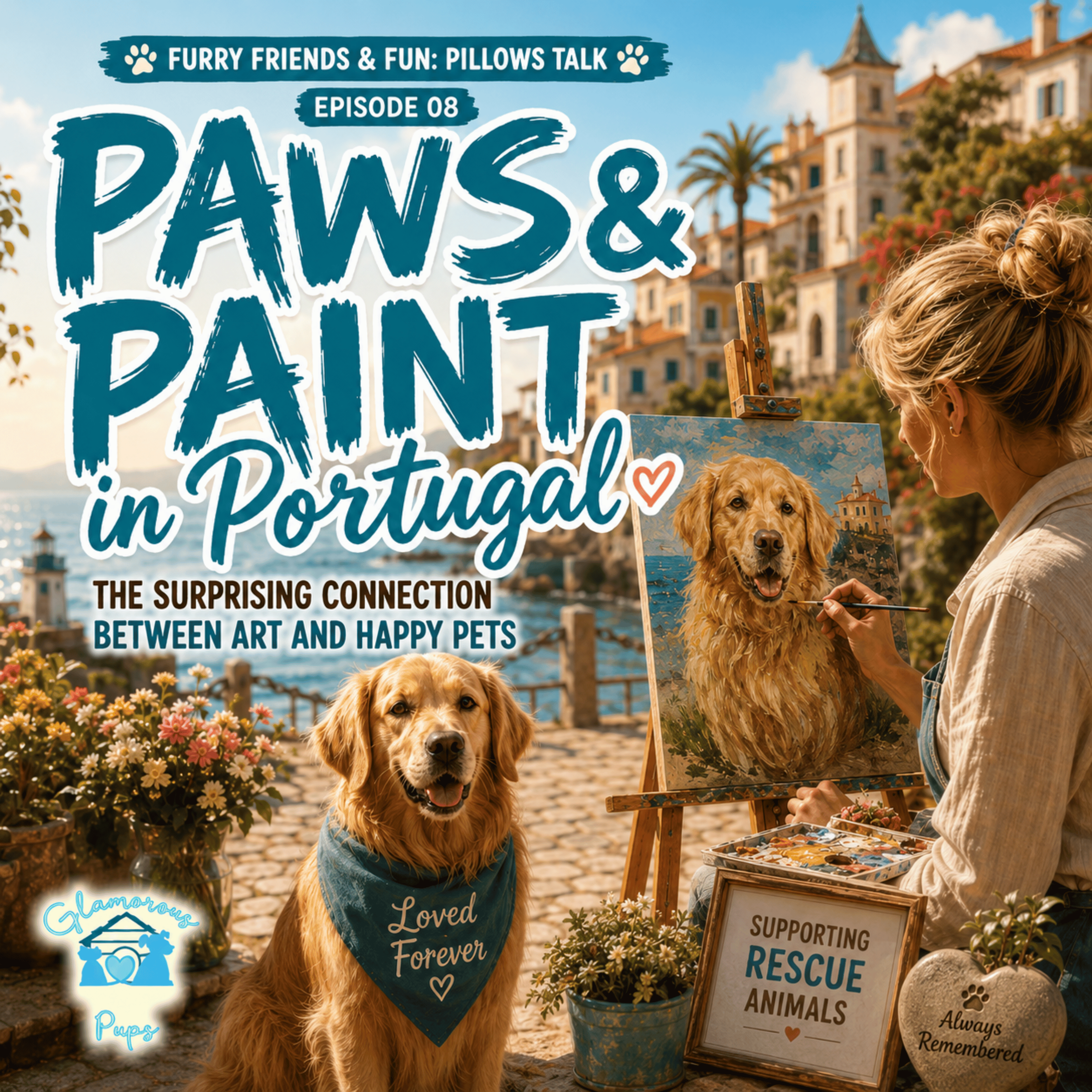 The Surprising Connection Between Art and Happy Pets: Paws & Paint in Portugal episode artwork