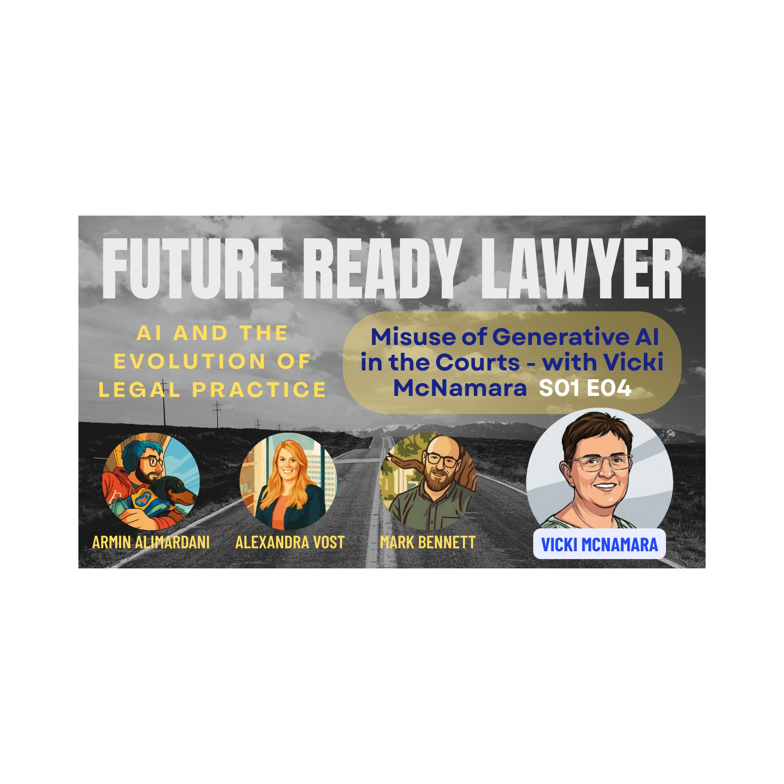 Misuse of Generative AI in Courts - With Vicki McNamara episode artwork