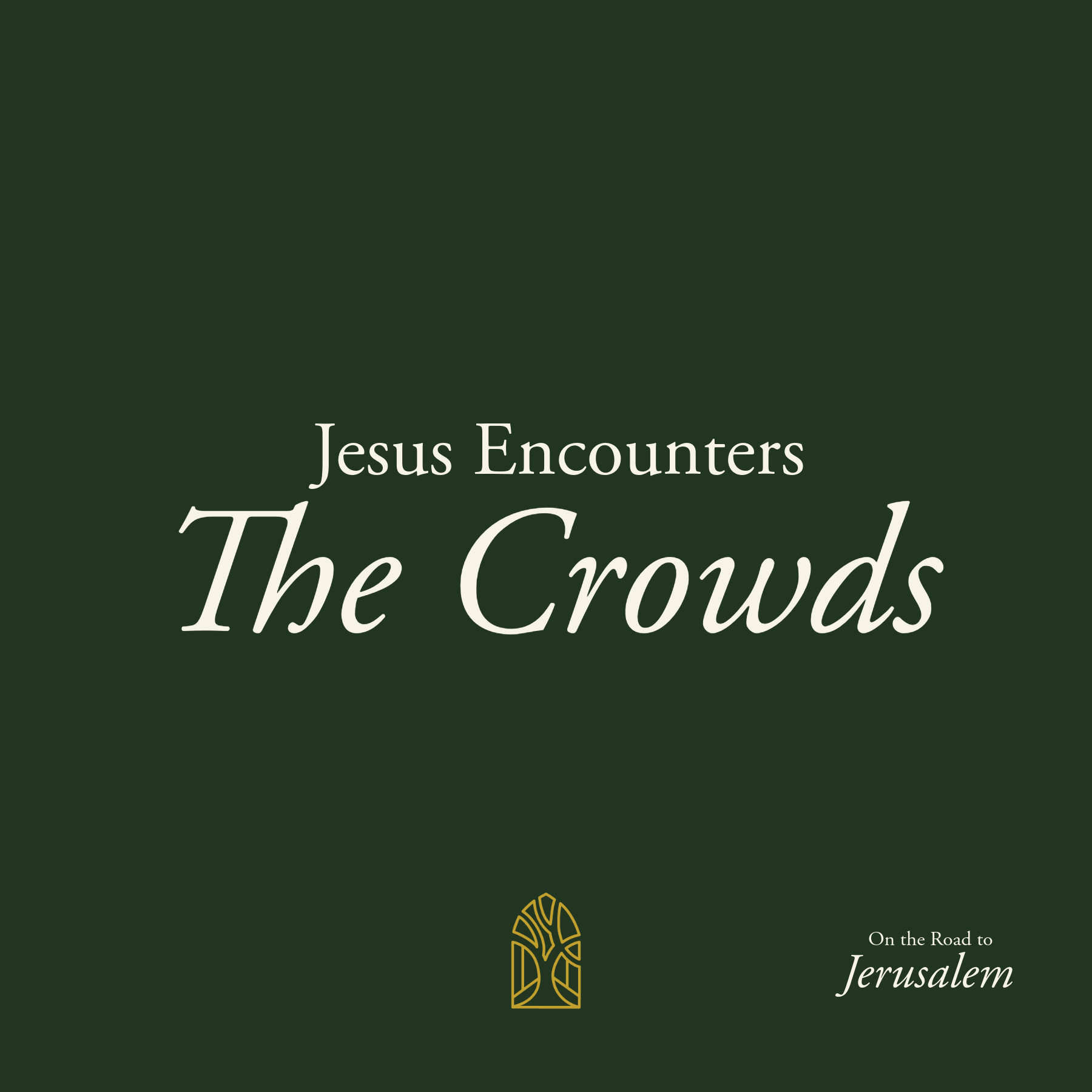 Jesus Encounters the Crowds - On the Road to Jerusalem episode artwork