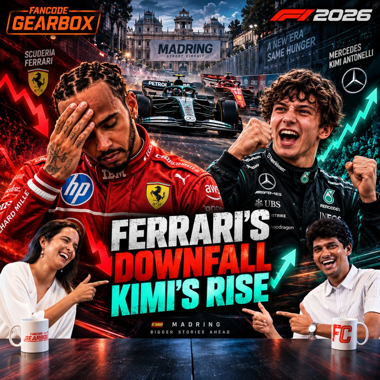 “Races hard only with your teammate? Charles Leclerc” 😭 | Gearbox Season 3 Episode 15