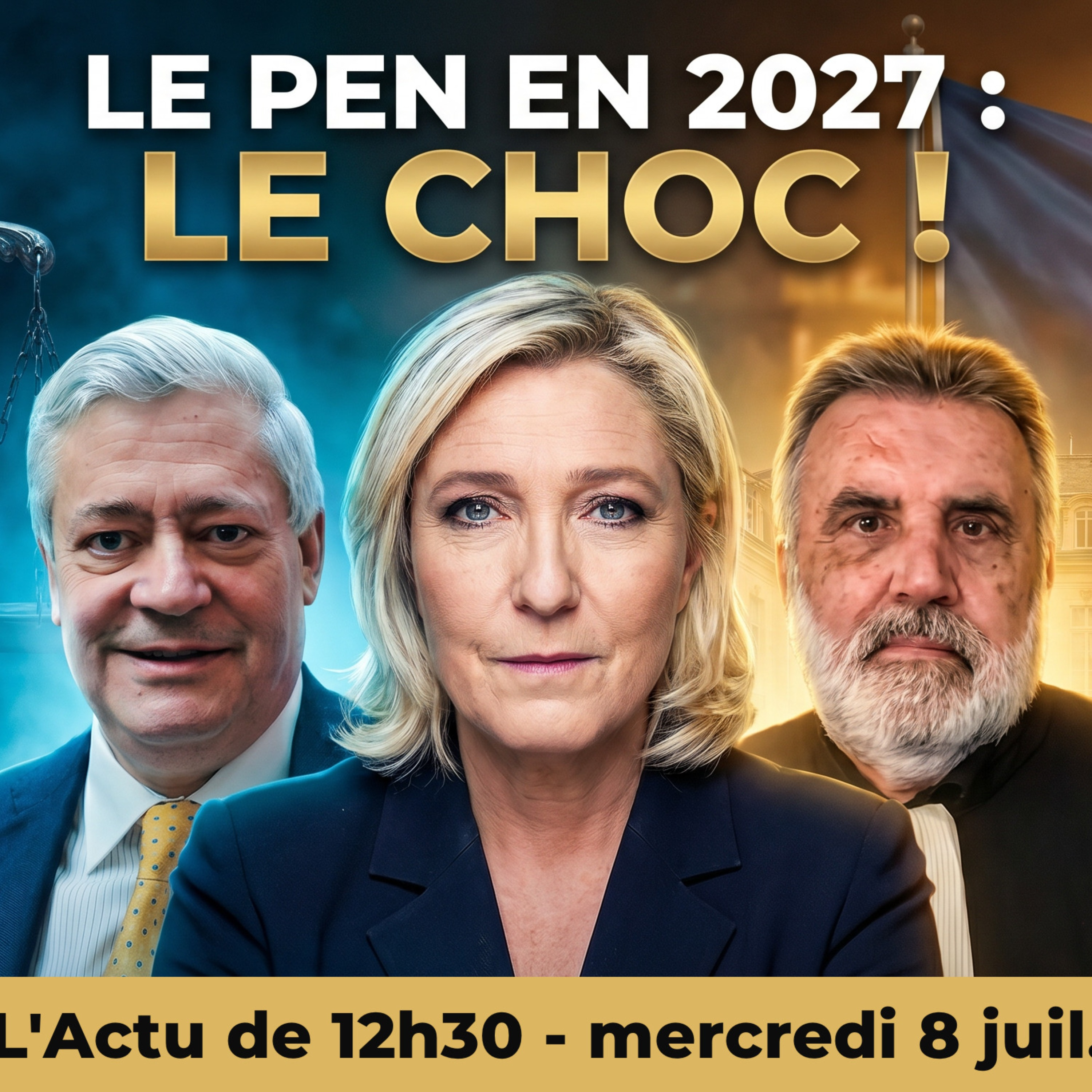 MARINE LE PEN défie la JUSTICE et relance la course de 2027 !