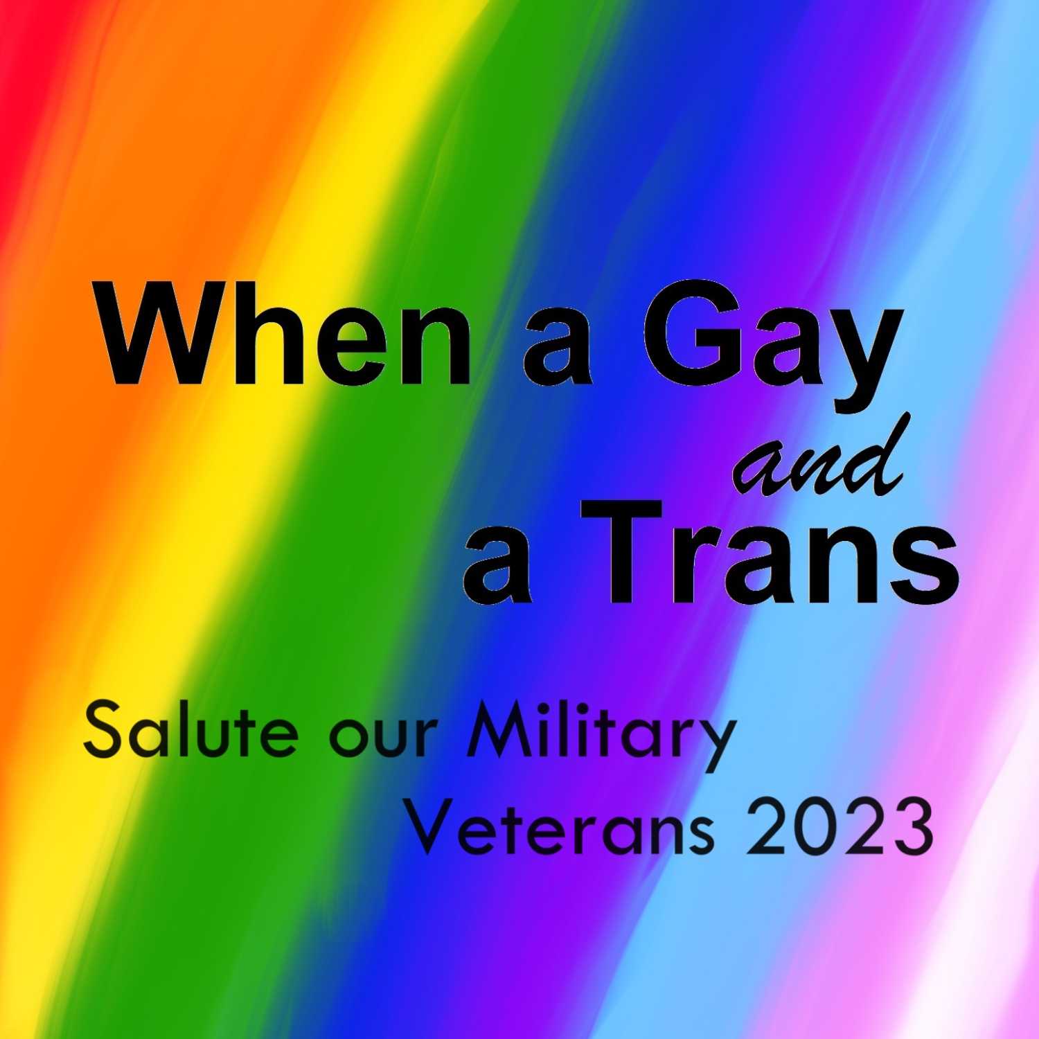 When a Gay and a Trans Salute our Military Veterans 2023 episode artwork