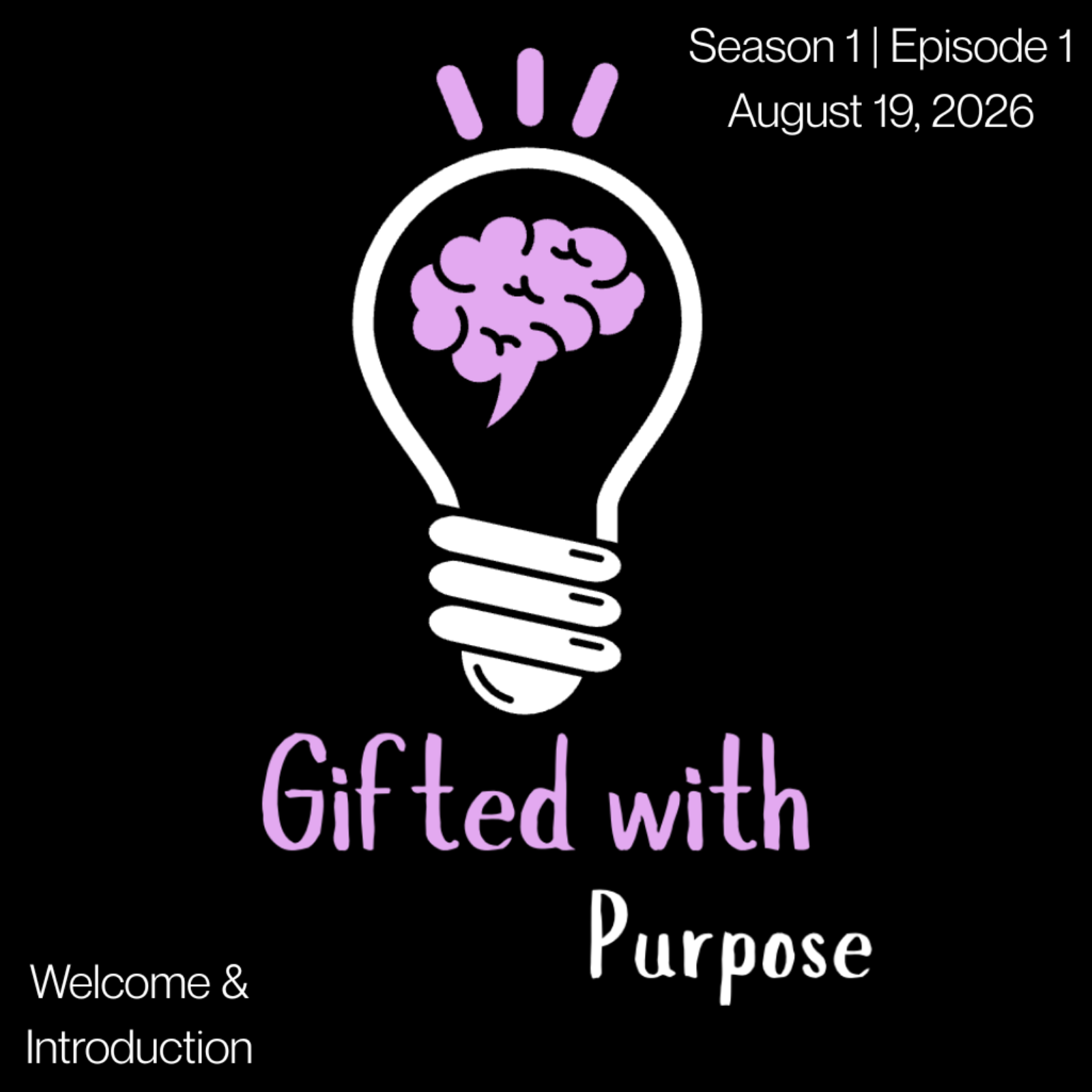Welcome to the Gifted with Purpose Podcast episode artwork