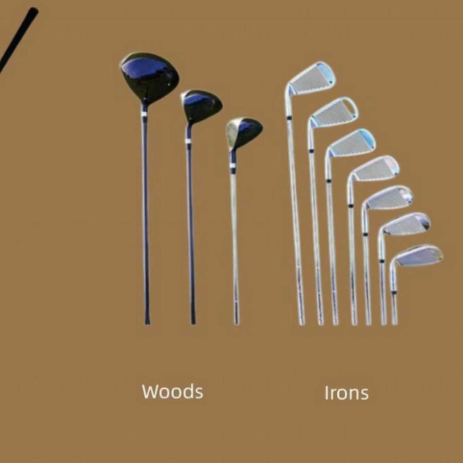 7 Different types of golf clubs