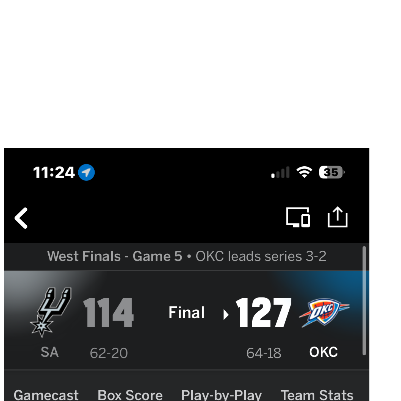 OKC win game 5 from help of Mcain and the Bench  episode artwork