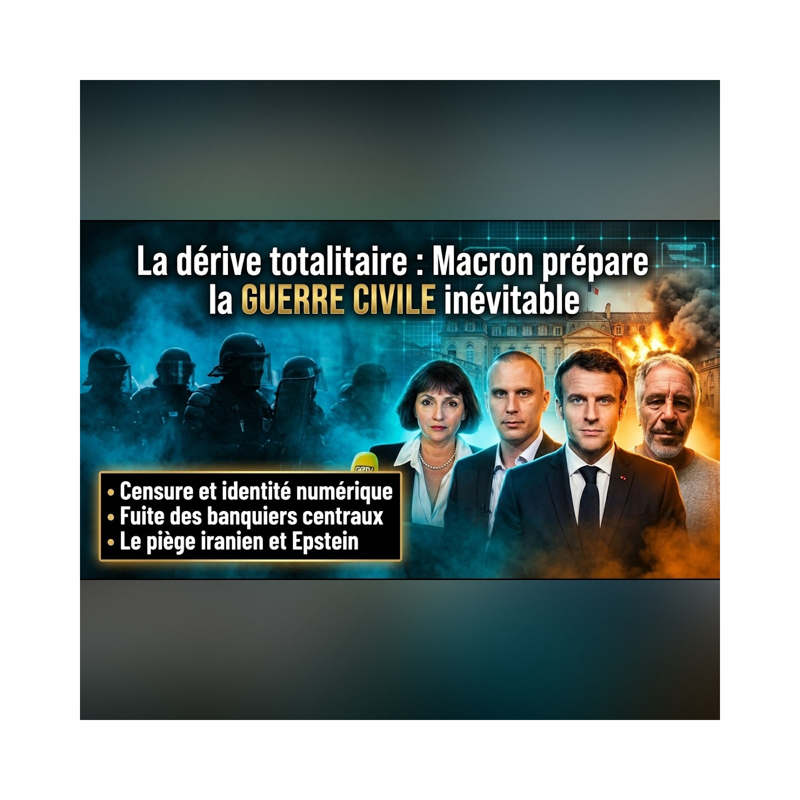 Oubliez la LIBERTÉ : Macron verrouille Internet pour cacher l'affaire EPSTEIN | GPTV