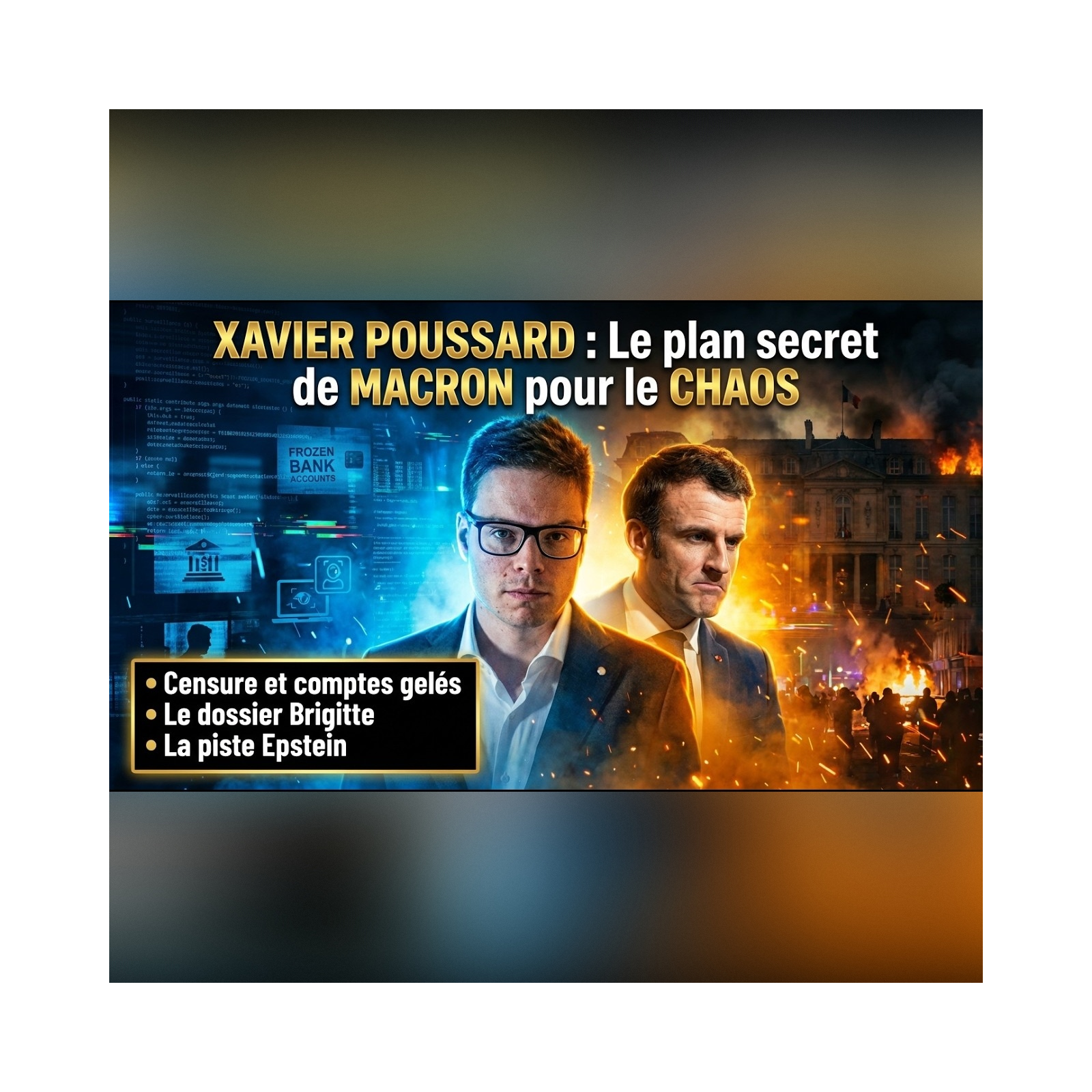 Xavier POUSSARD balance tout sur le danger public que représente MACRON | GPTV
