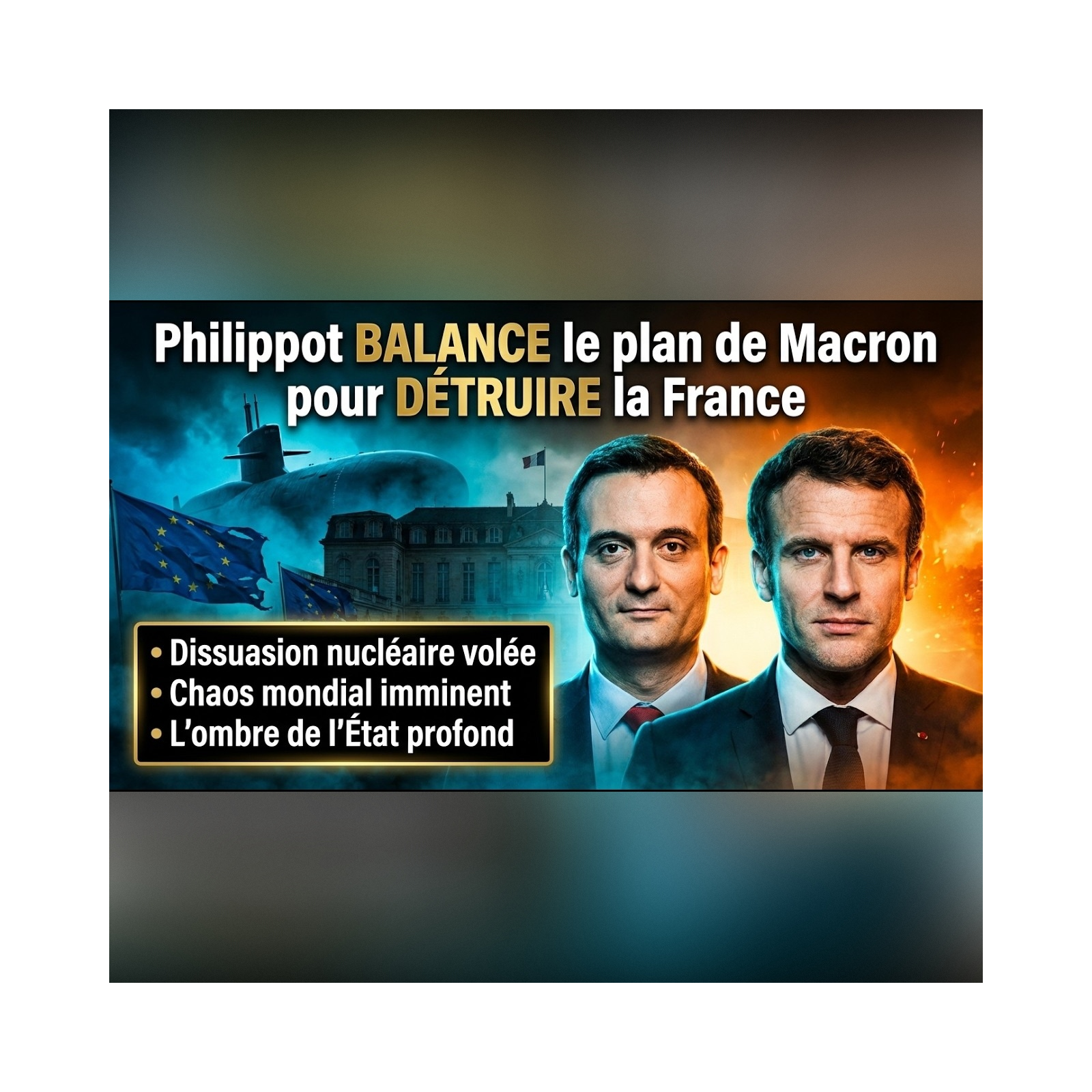 Florian Philippot : MACRON prépare une TRAHISON historique de notre souveraineté NUCLÉAIRE ! | GPTV