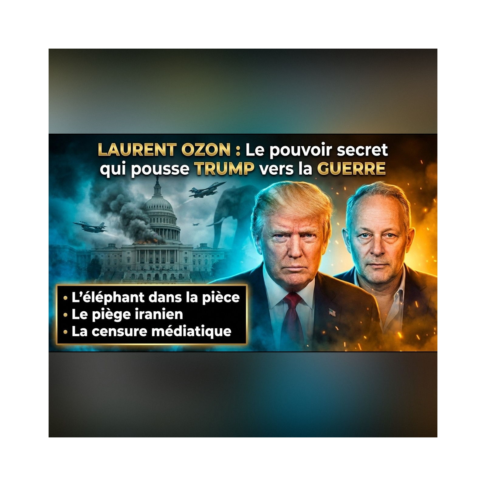 Laurent Ozon dit tout sur le LOBBY secret qui force TRUMP à attaquer l’IRAN ! | GPTV