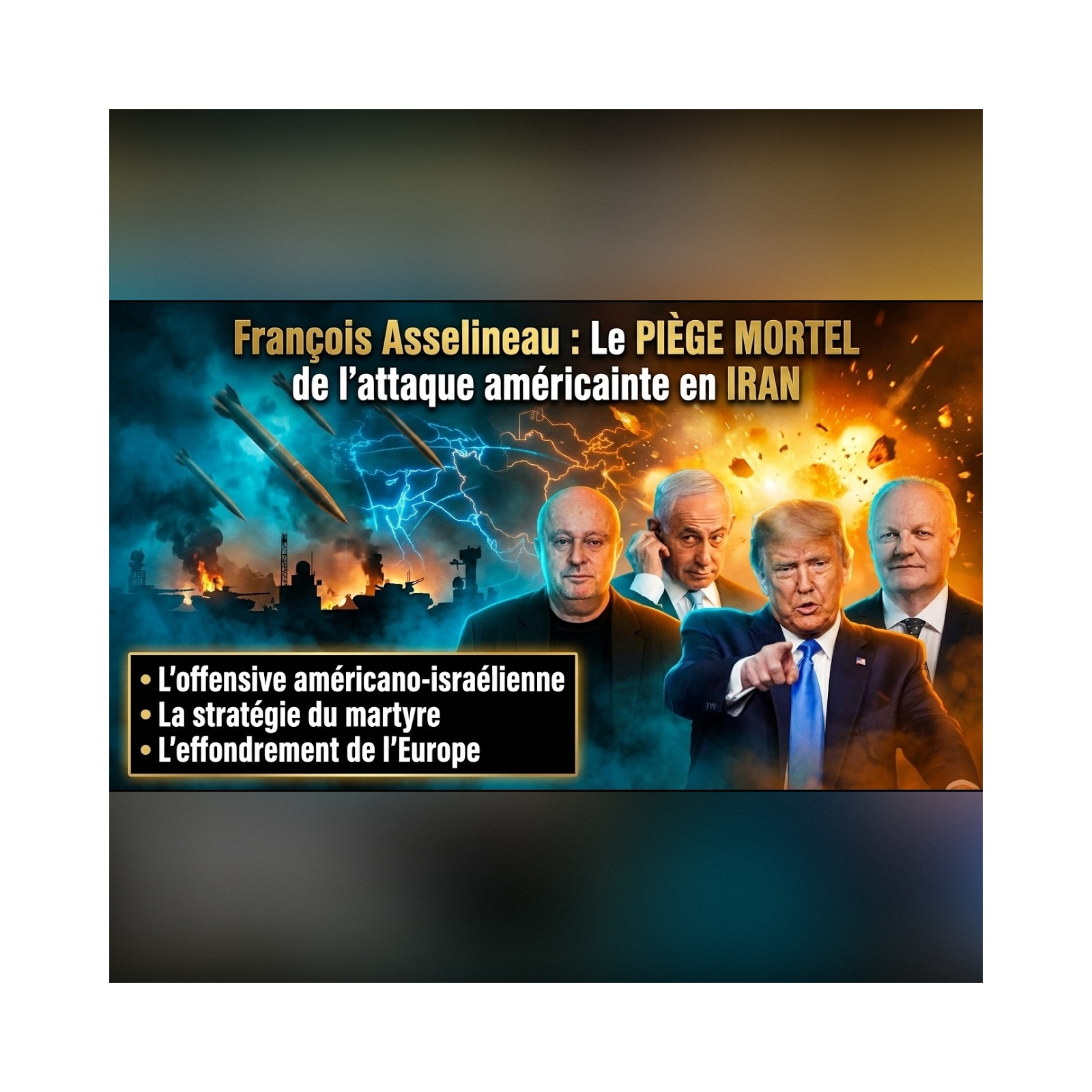 François ASSELINEAU : TRUMP et NETANYAHOU déclenchent l’escalade vers l’ENFER au Moyen-Orient | GPTV