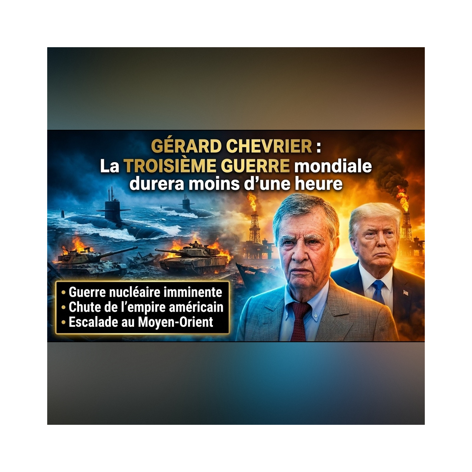 Gérard CHEVRIER expose les SOUS-MARINS furtifs qui menacent le PENTAGONE ! | GPTV