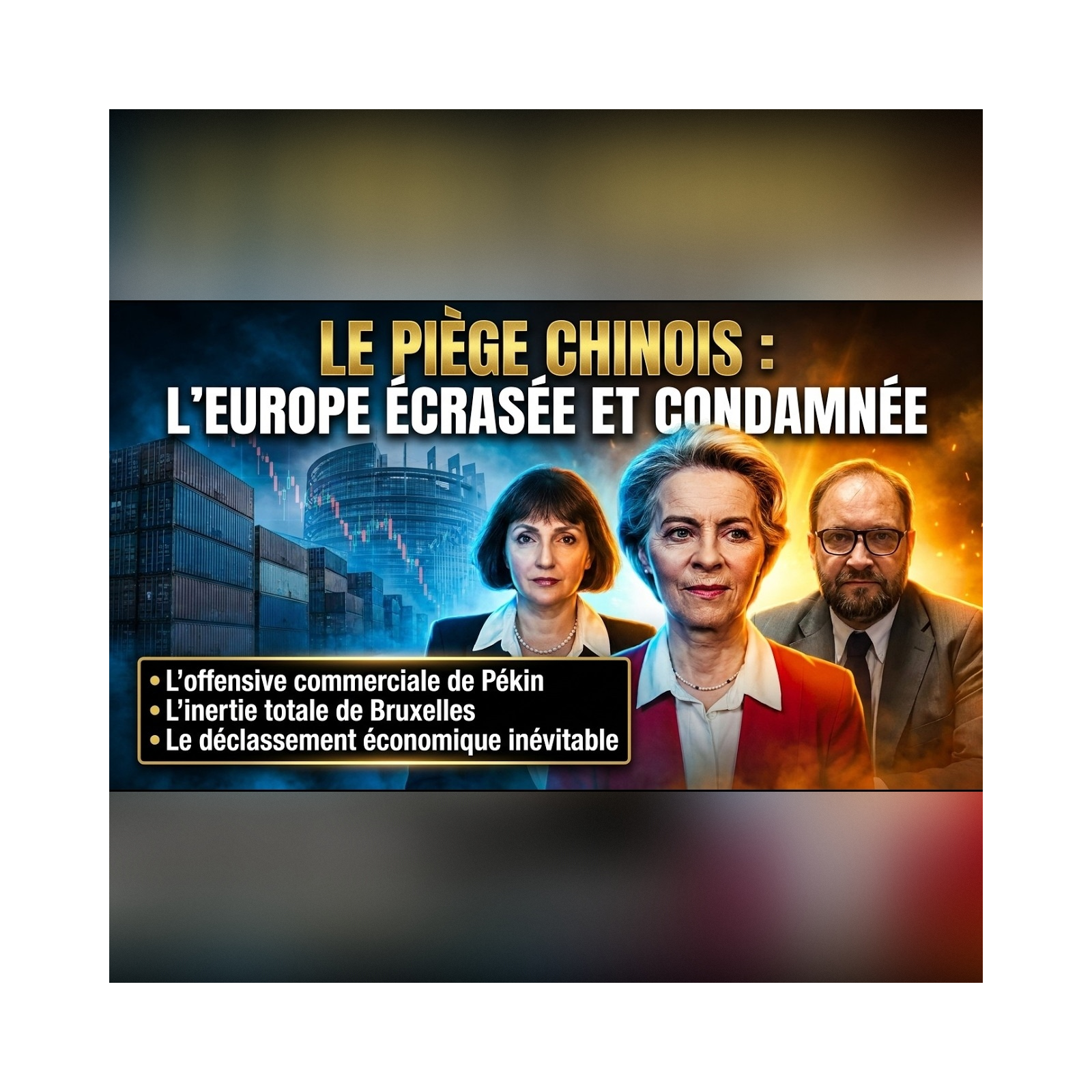 Pourquoi BRUXELLES précipite l'EFFONDREMENT français face à la CHINE ? GPTV répond !