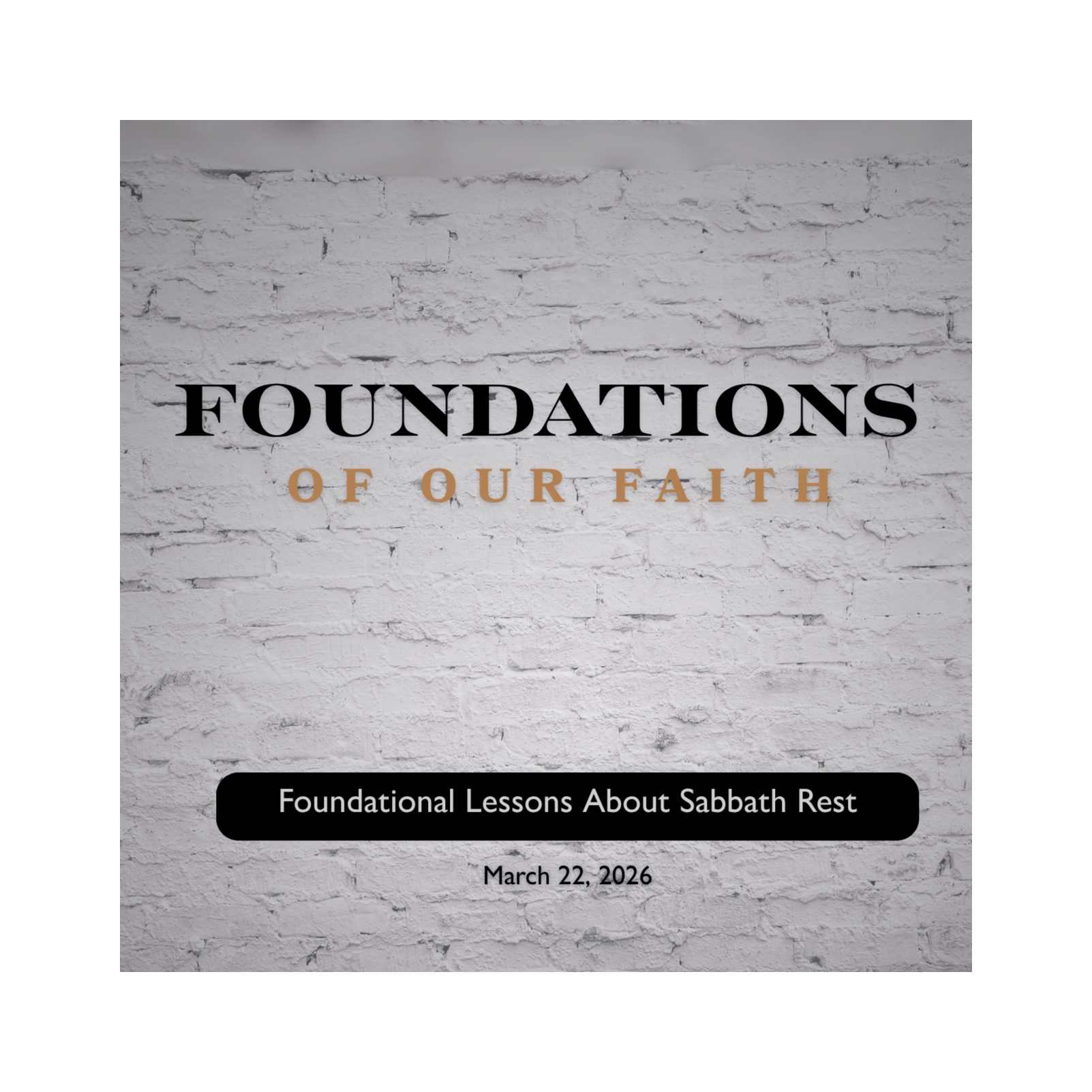 Foundational Lessons About Sabbath Rest | Audio Only episode artwork