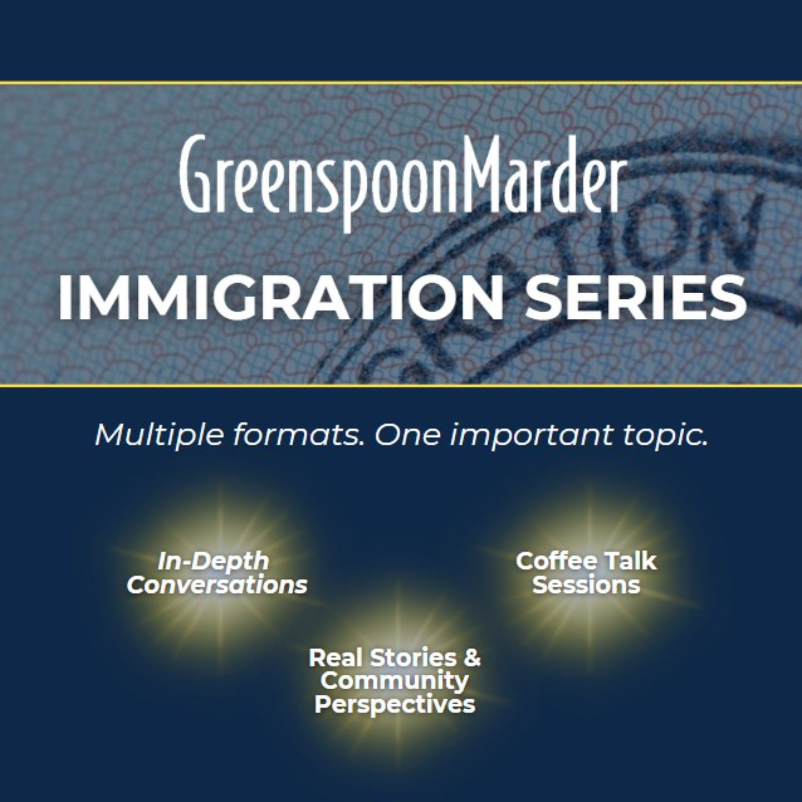 Greenspoon Marder Immigration Series cover art