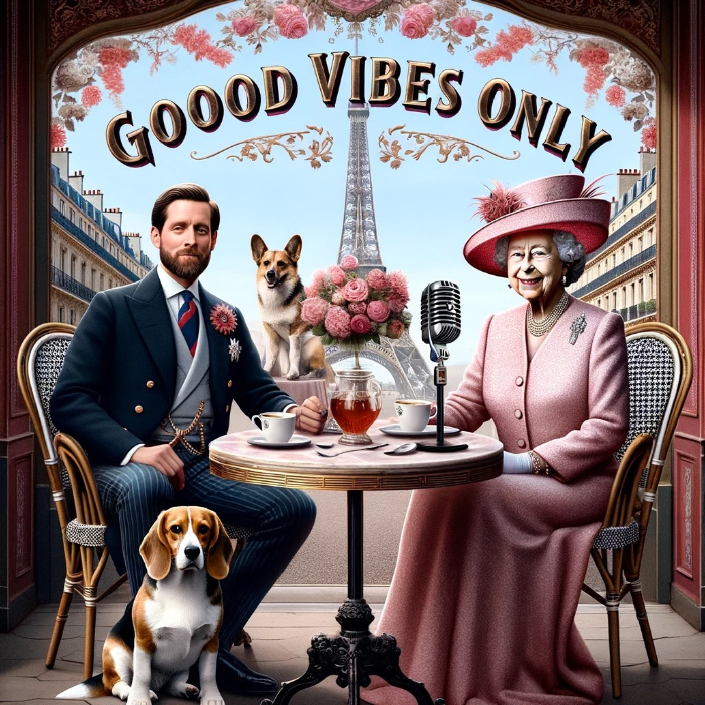 Having tea with the queen episode artwork