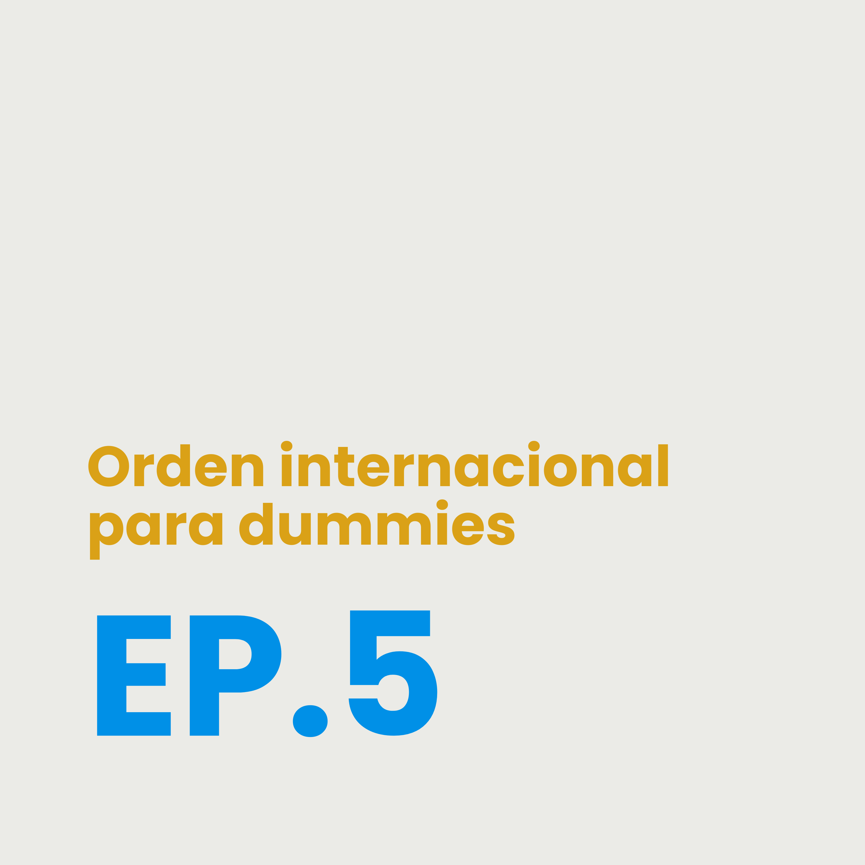 EP. 05 Orden Internacional para dummies